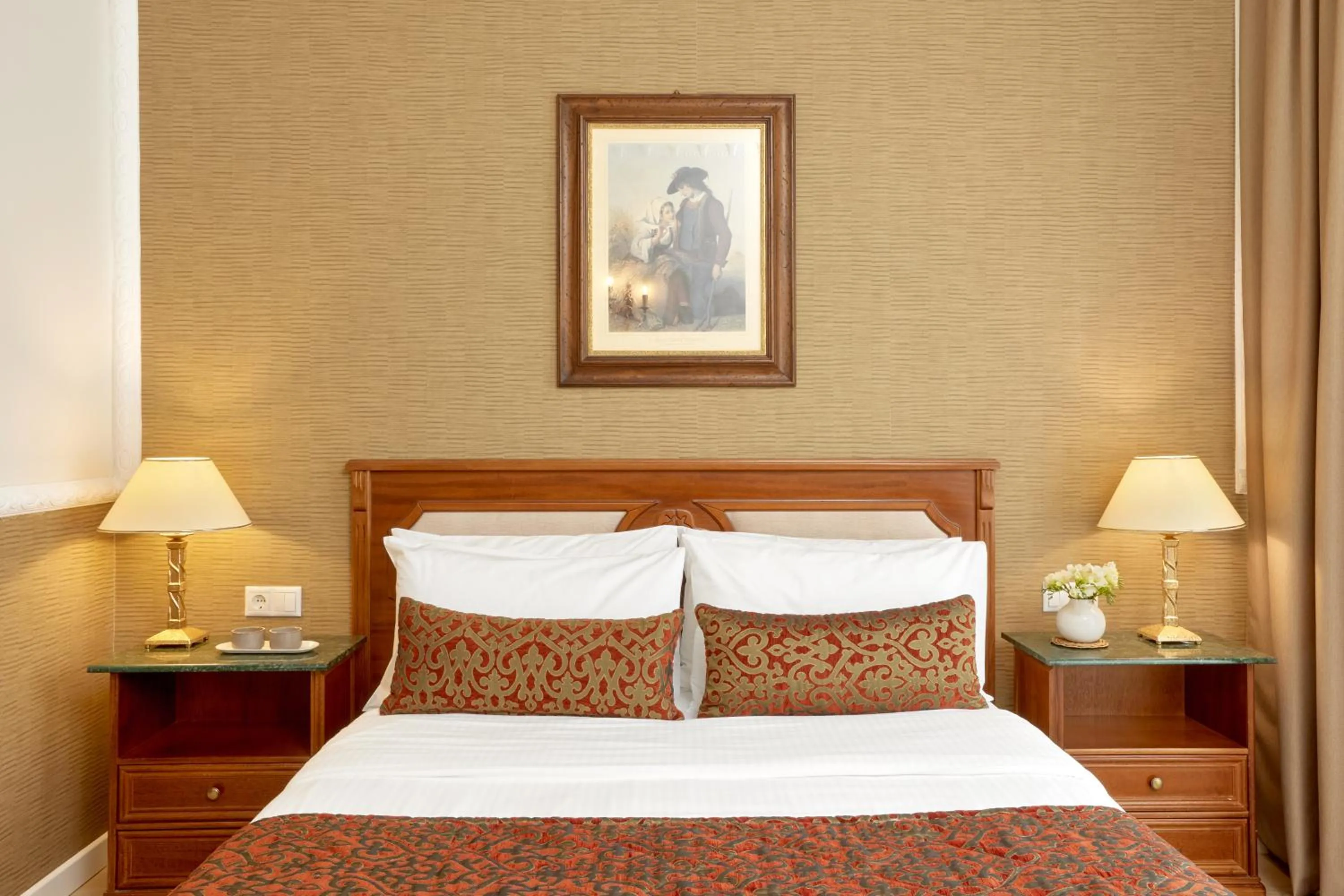 Bedroom, Bed in Grand Hotel Palace