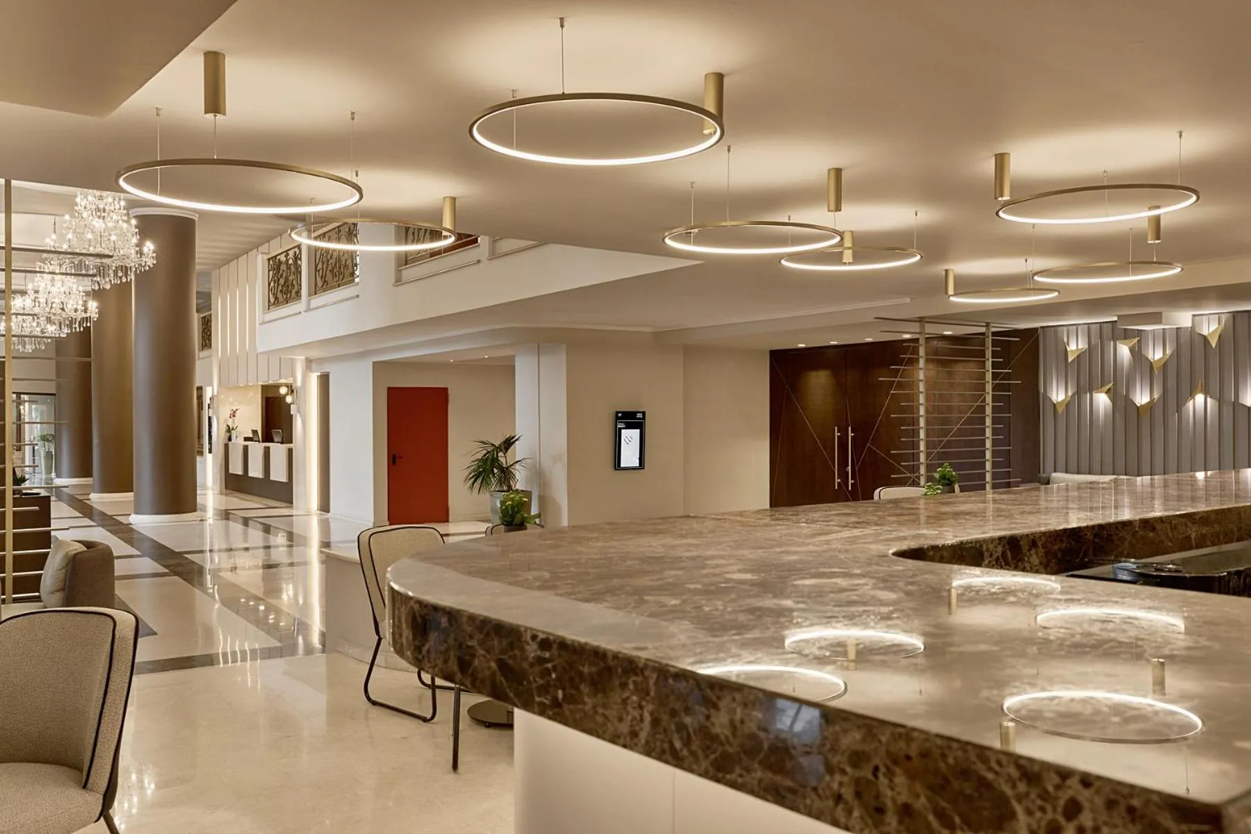 Lobby or reception in Grand Hotel Palace