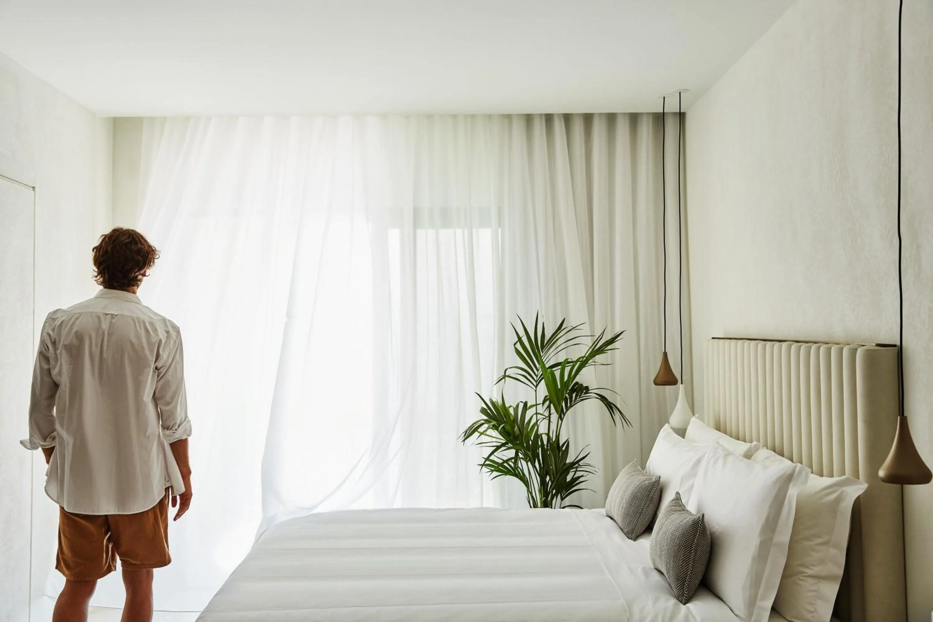 Bedroom, Bed in Domes Miramare, a Luxury Collection Resort, Corfu - Adults Only