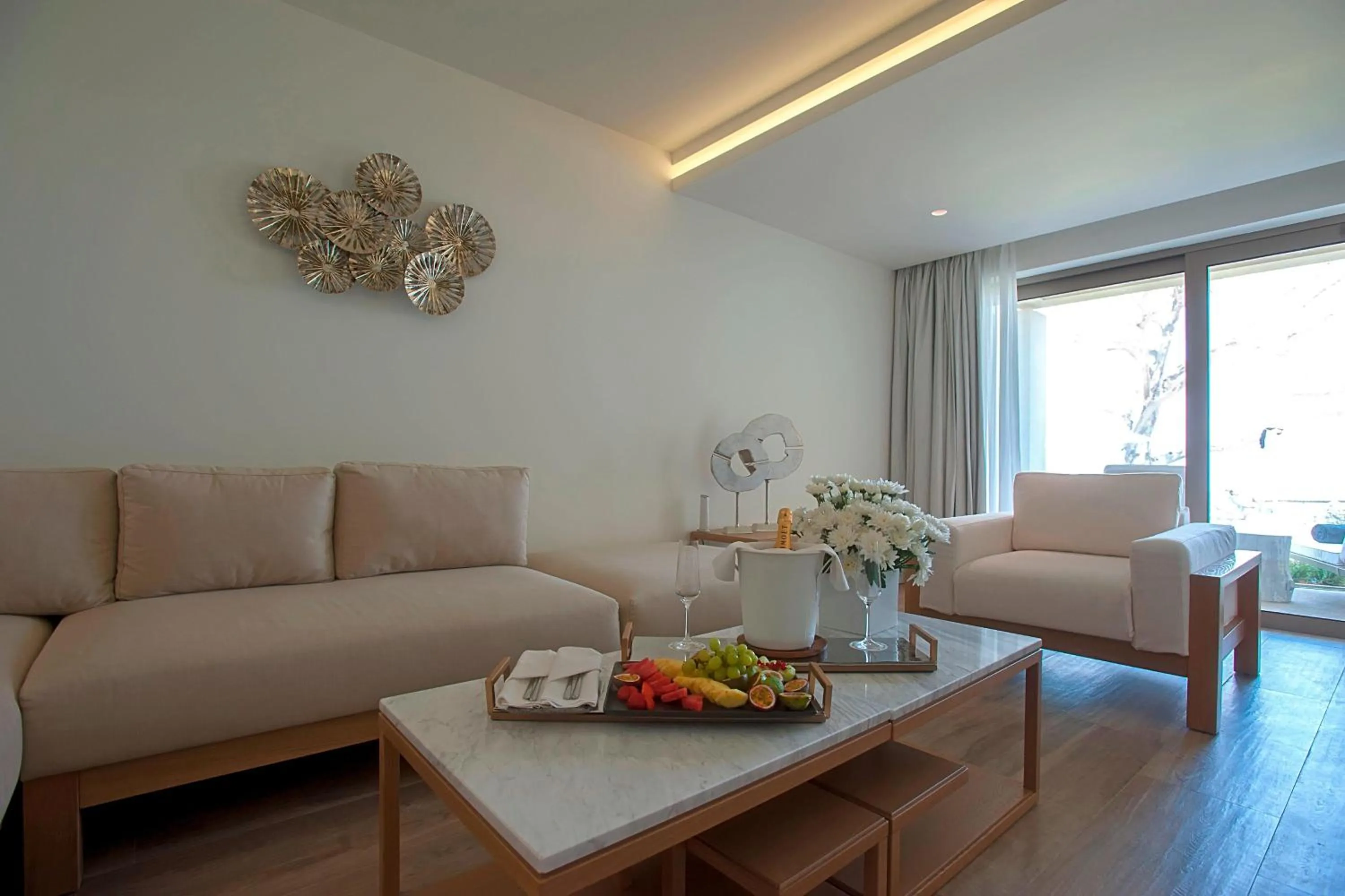 Living room in Domes Miramare, a Luxury Collection Resort, Corfu - Adults Only