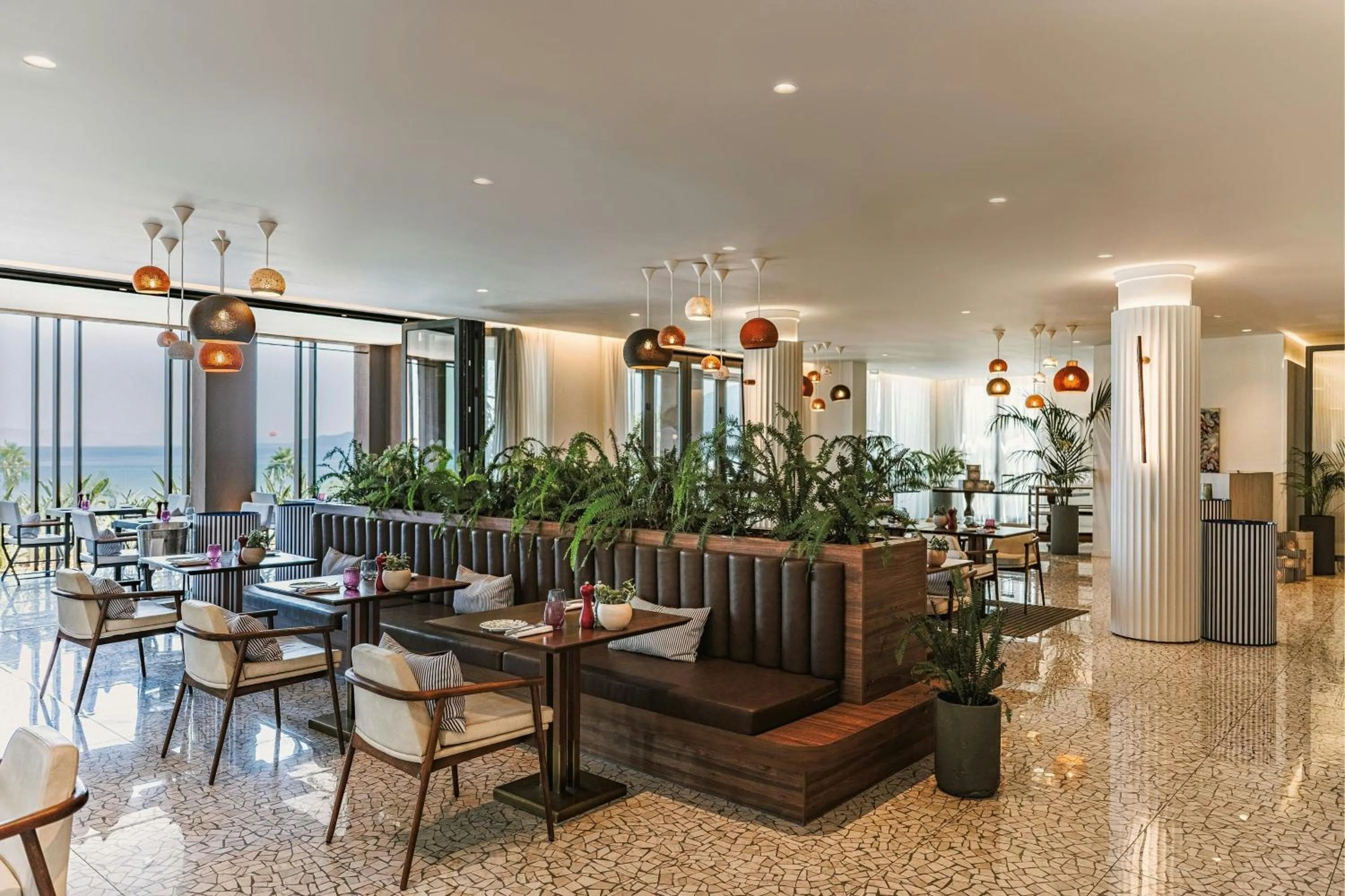 Restaurant/places to eat in Domes Miramare, a Luxury Collection Resort, Corfu - Adults Only