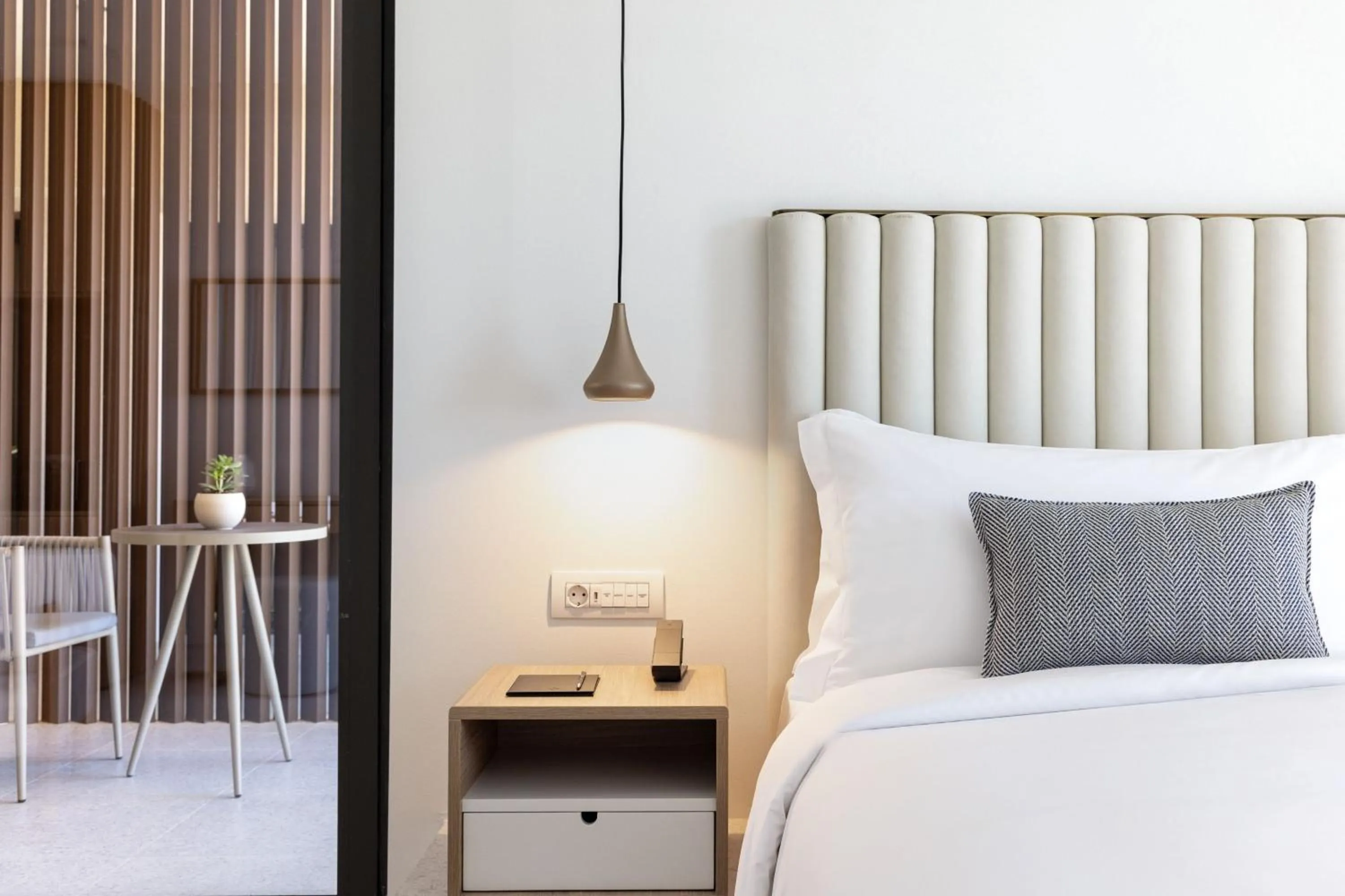 Bedroom, Bed in Domes Miramare, a Luxury Collection Resort, Corfu - Adults Only