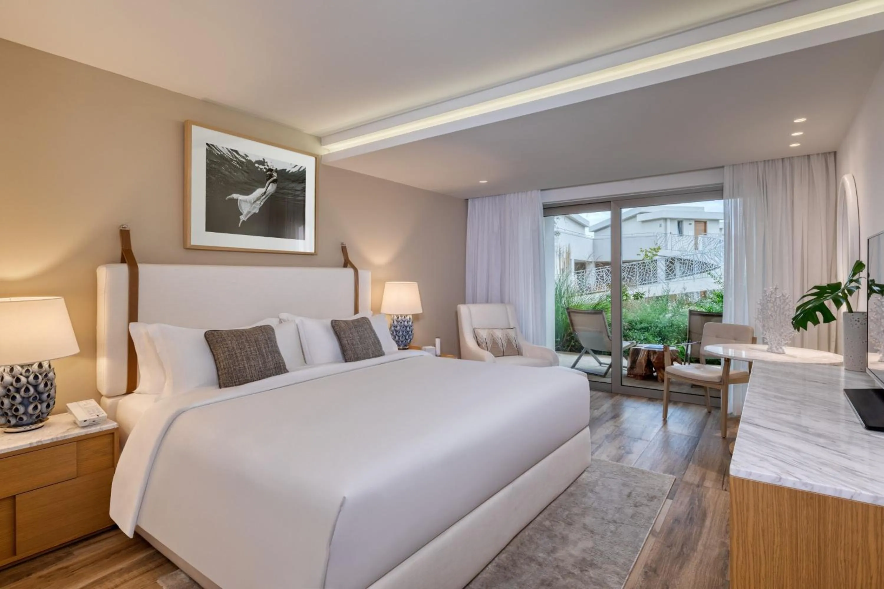 Photo of the whole room, Bed in Domes Miramare, a Luxury Collection Resort, Corfu - Adults Only