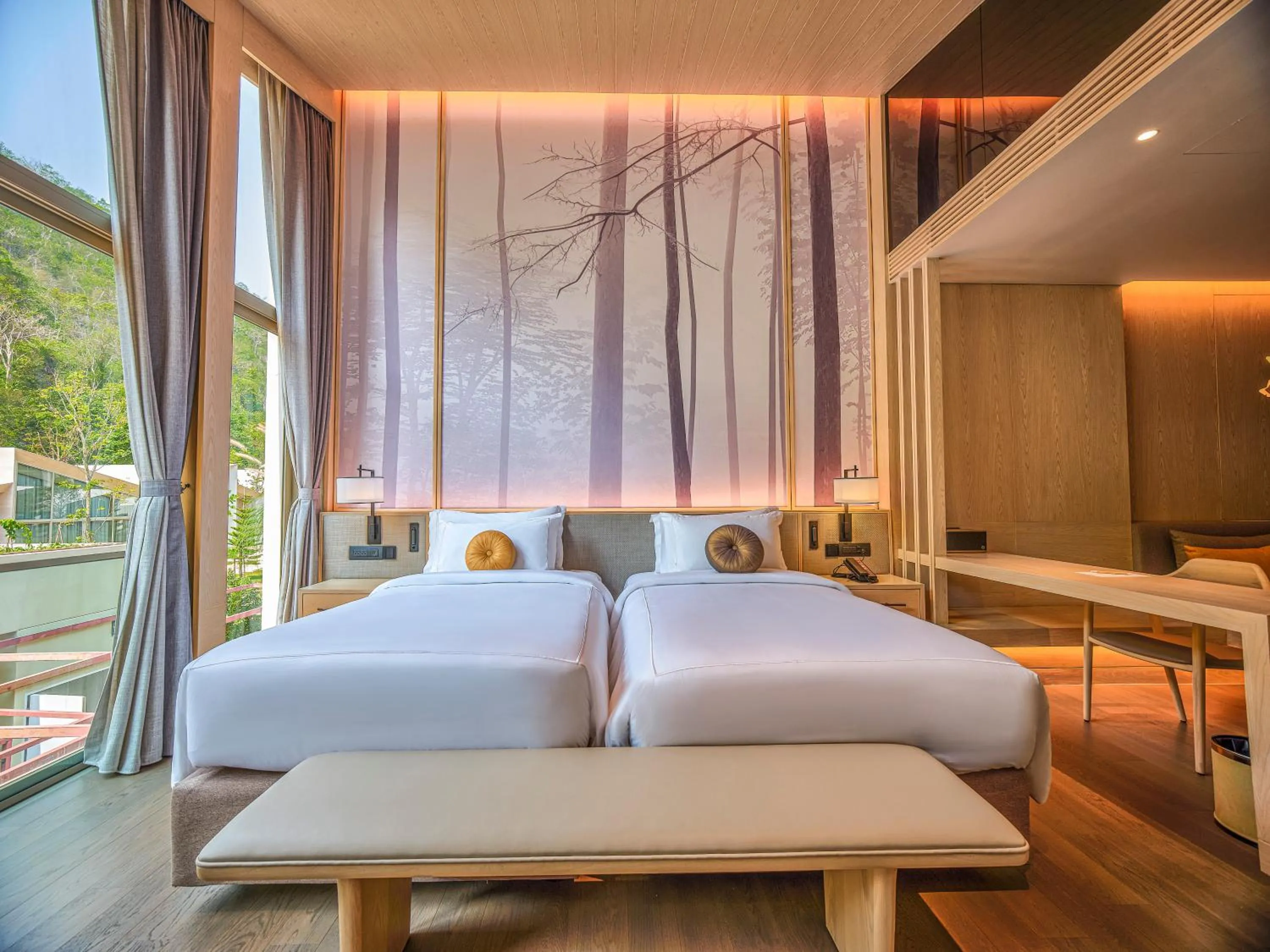 Bed in Hotel MYS Khao Yai