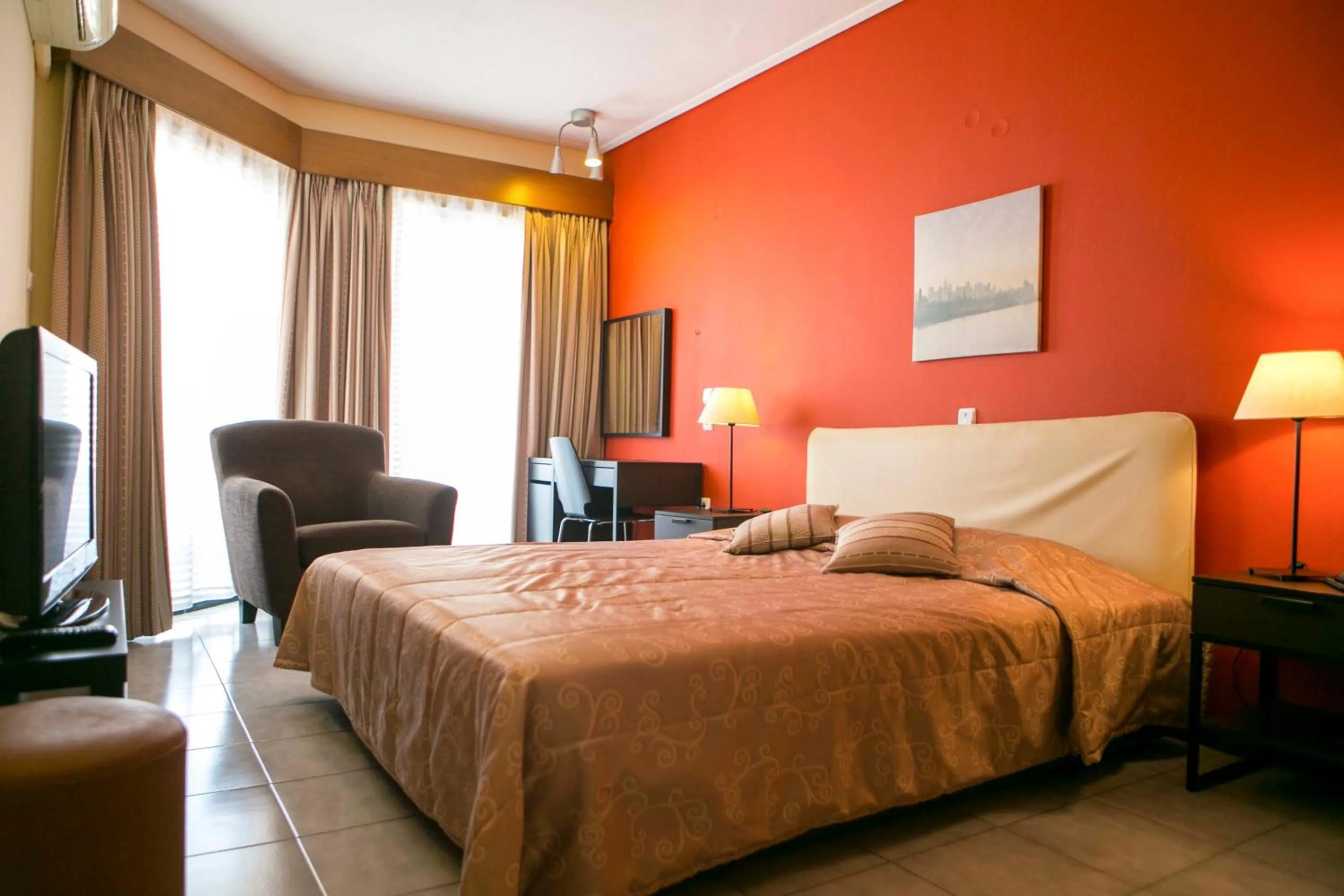 Bed in Apartment Hotel Athina