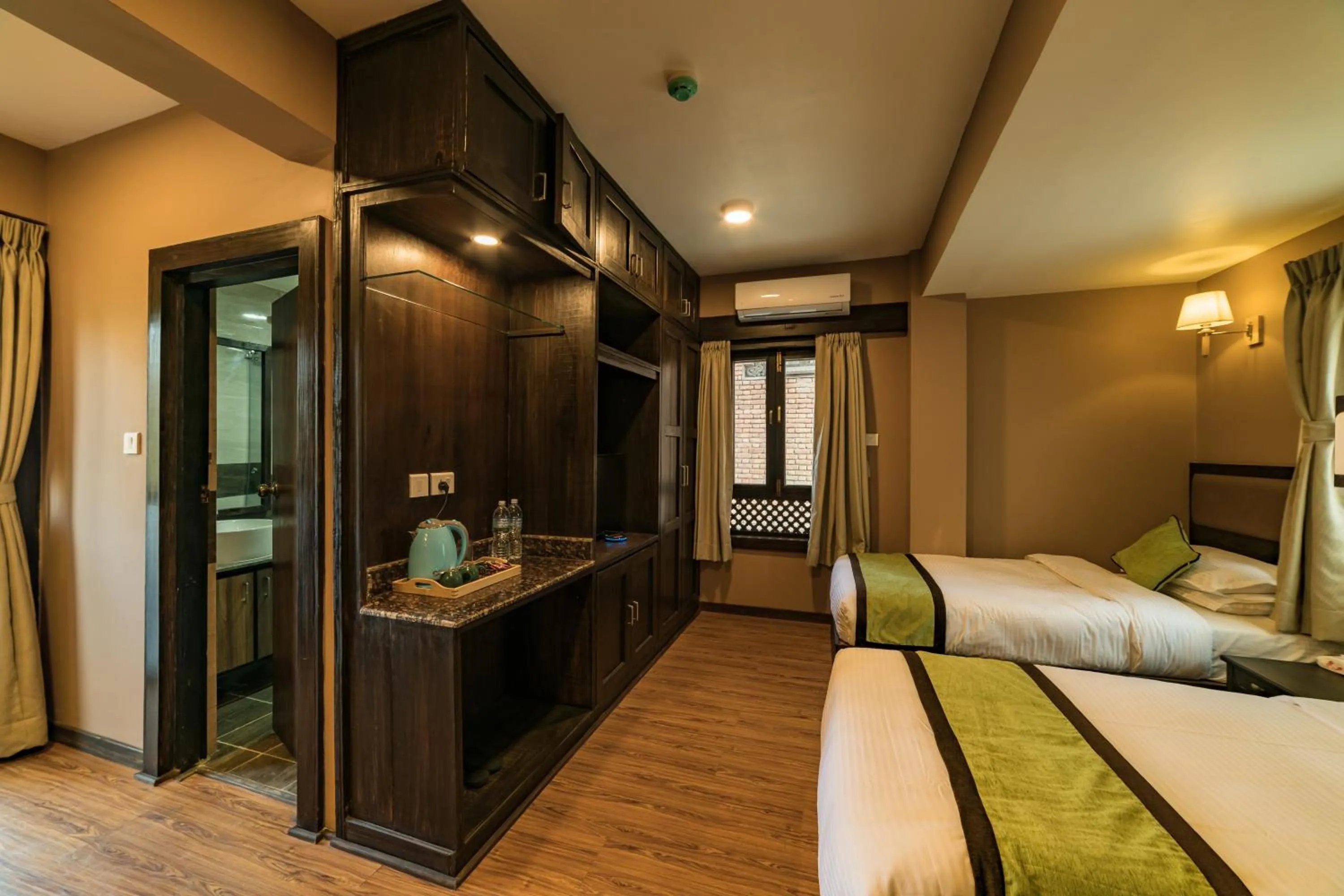 Bed in Purna's Museum Resort