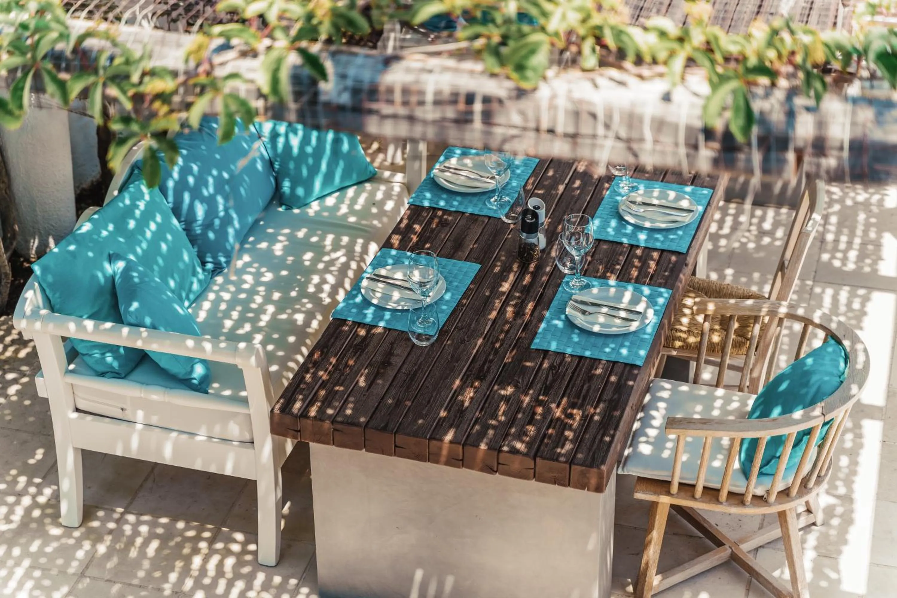 Dining area in Finikia Memories Hotel