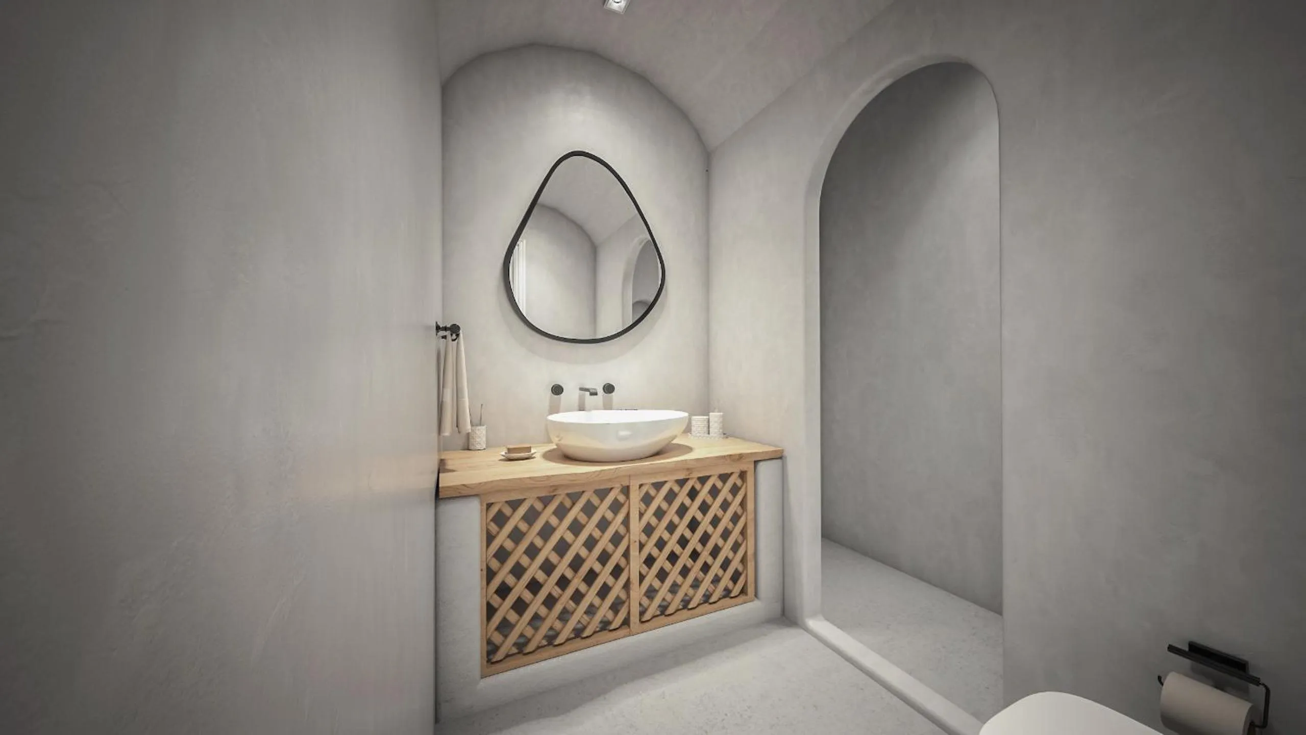 Bathroom in Finikia Memories Hotel