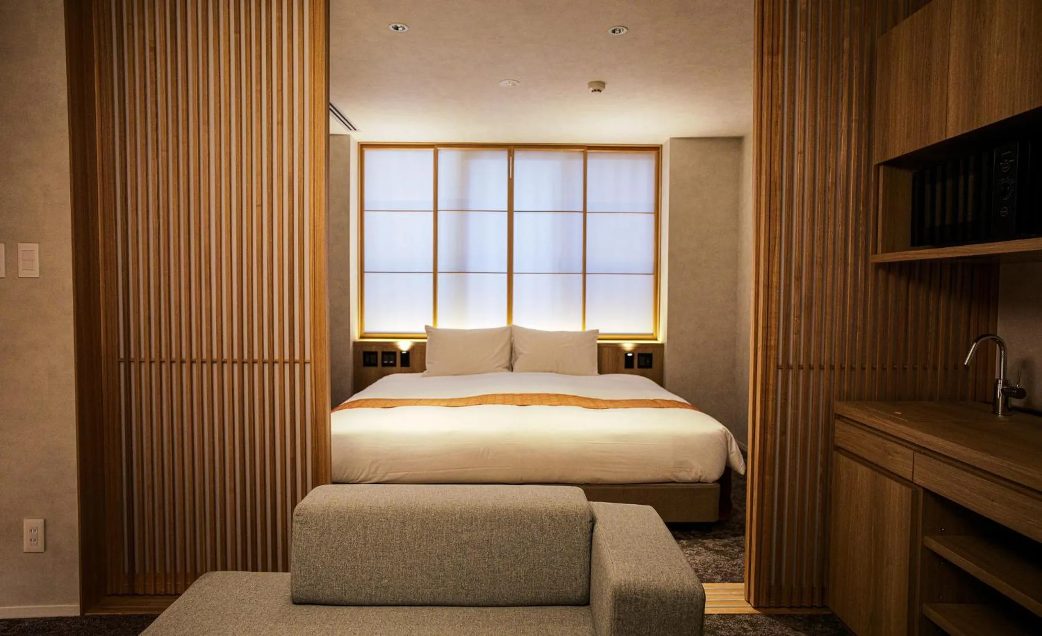 Bed in Miru Kyoto Gion