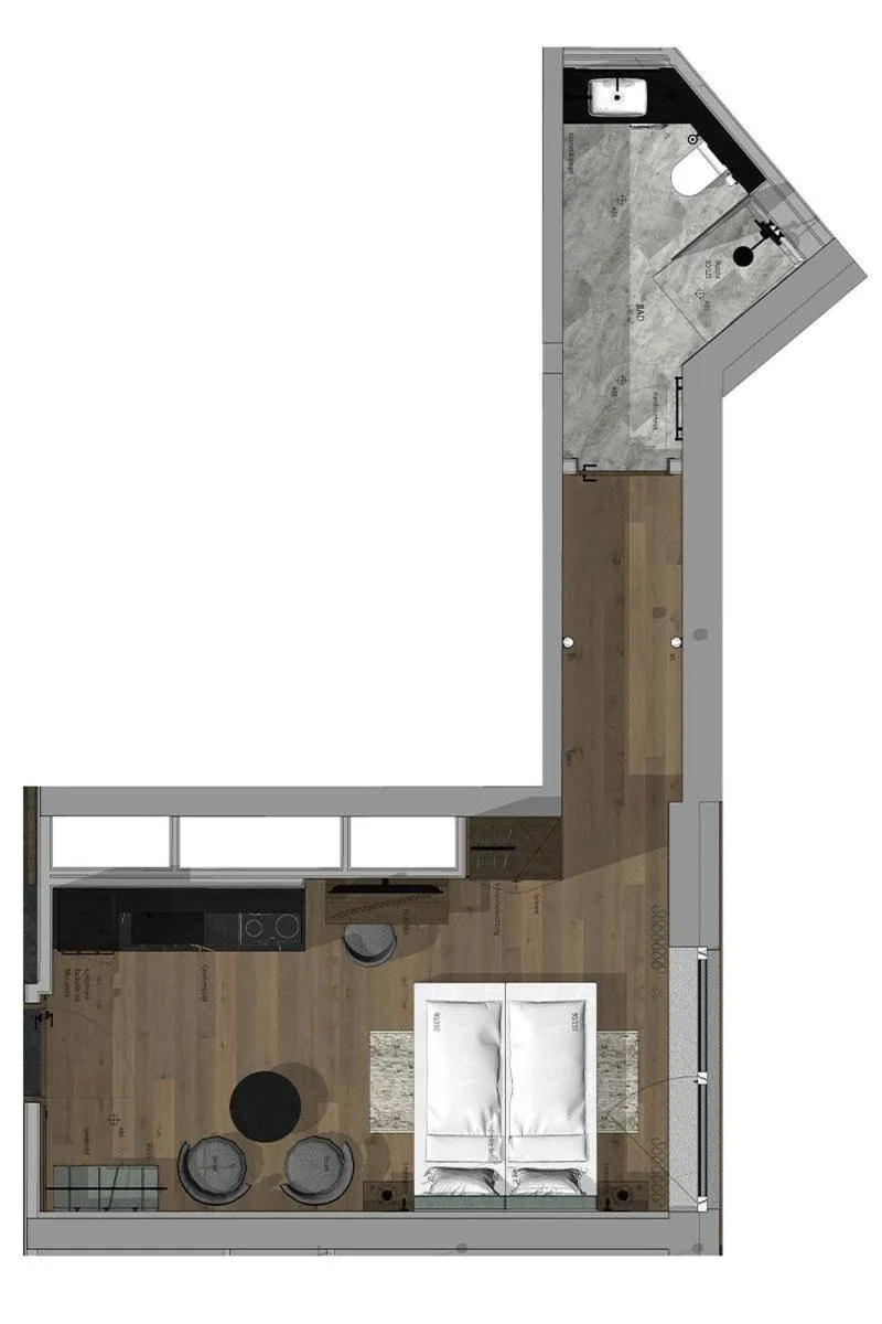 Photo of the whole room in TRIFORÊT alpin resort