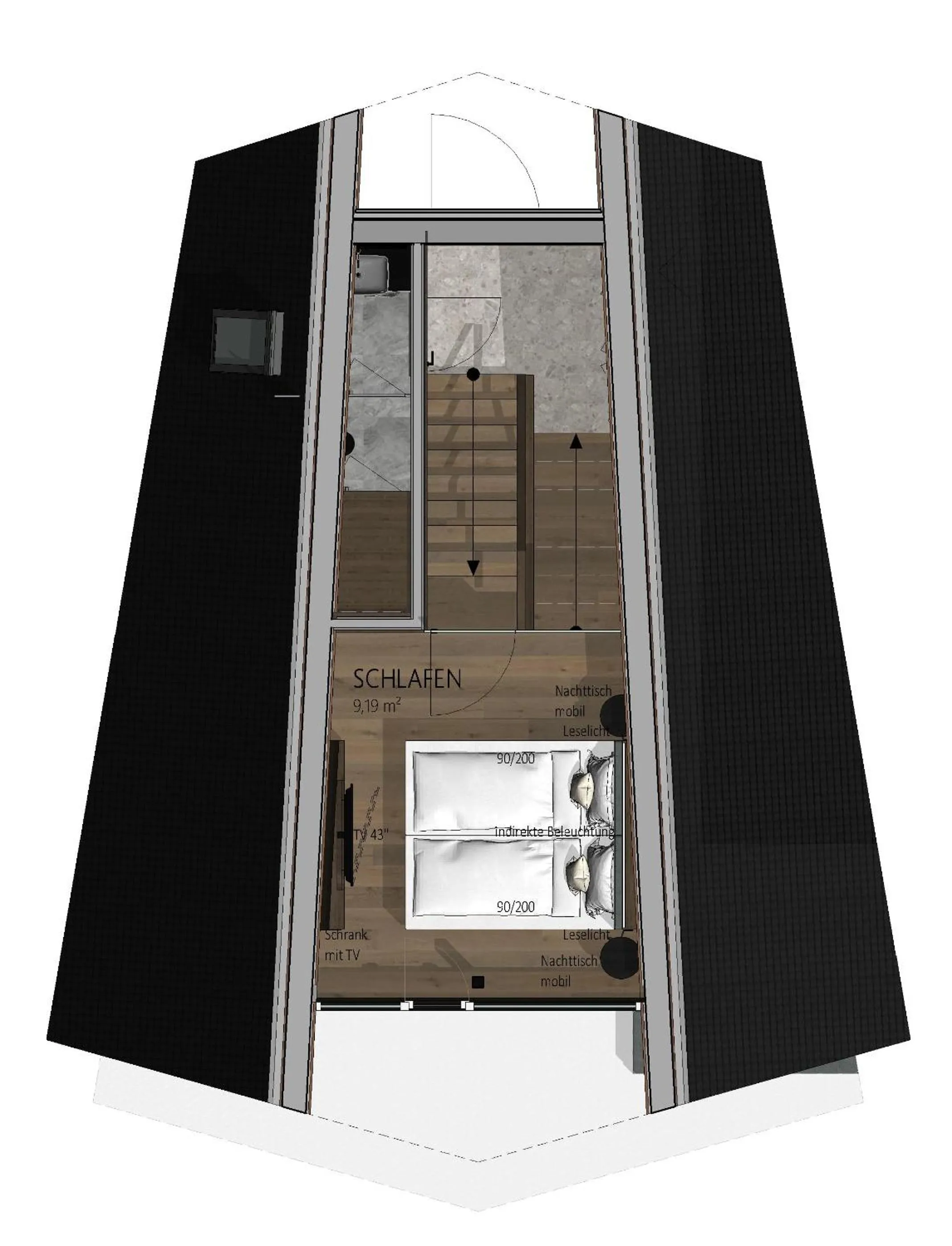 Photo of the whole room in TRIFORÊT alpin resort