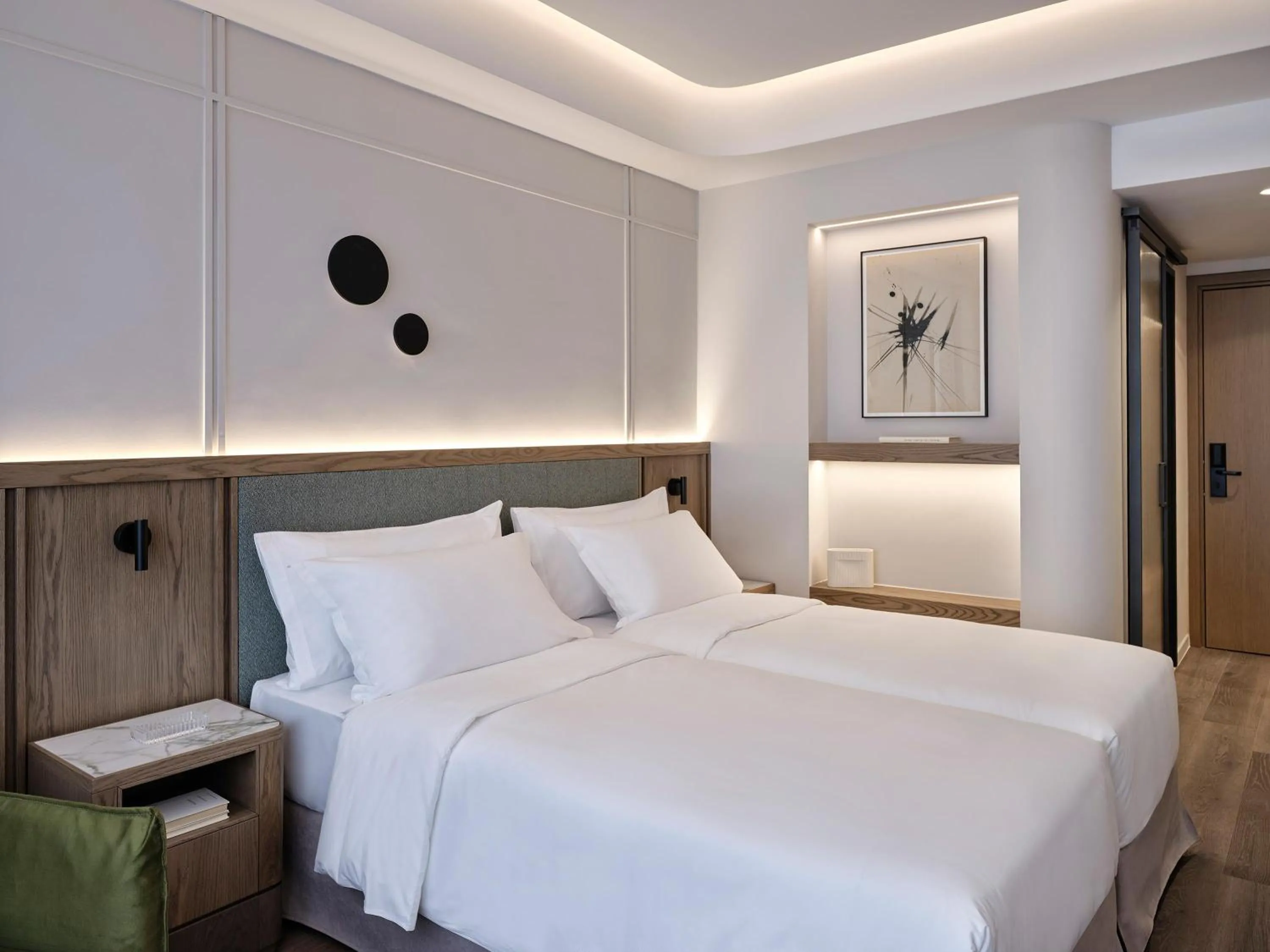 Photo of the whole room, Bed in Electra Rhythm Athens