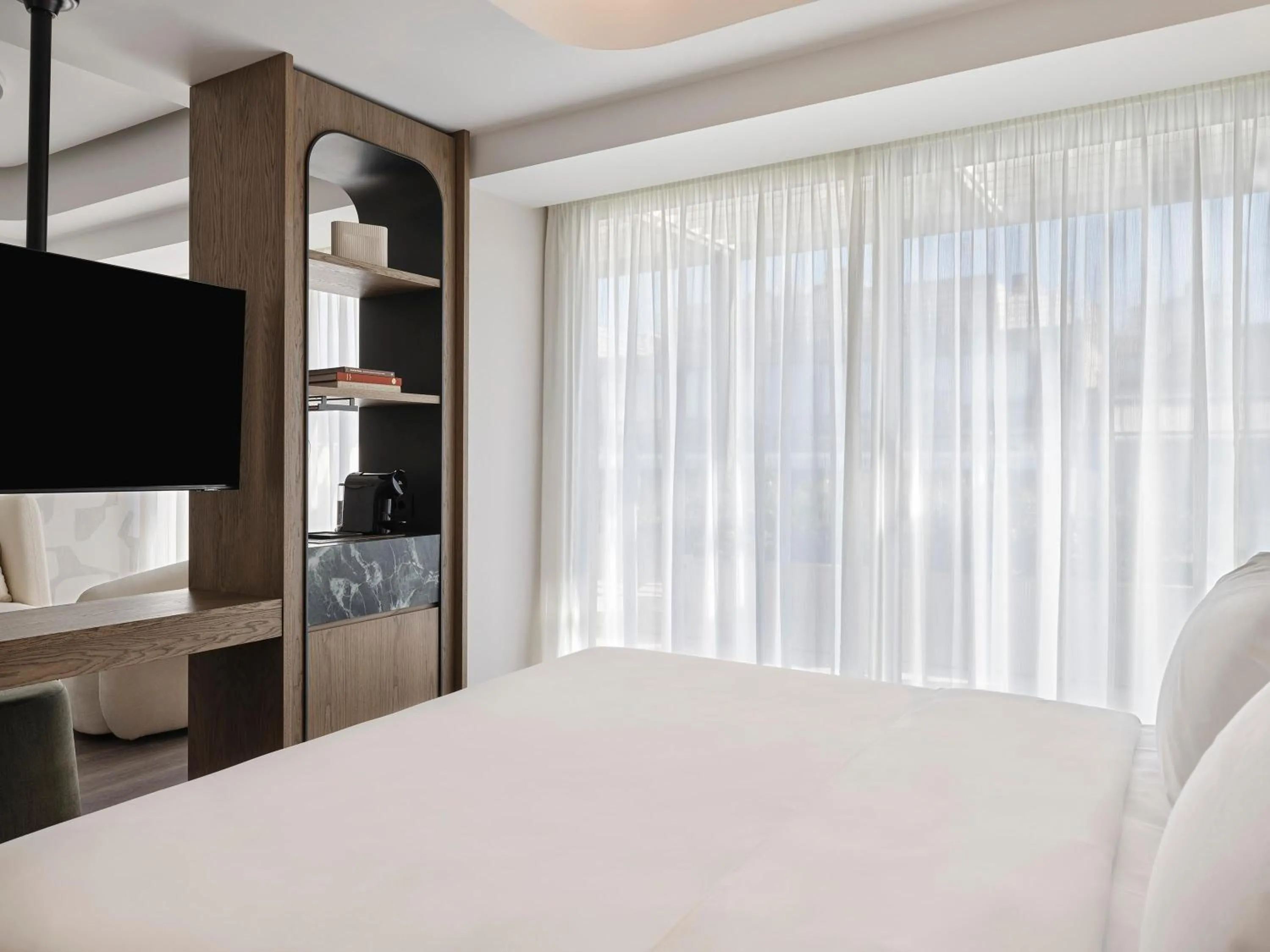 Photo of the whole room, Bed in Electra Rhythm Athens