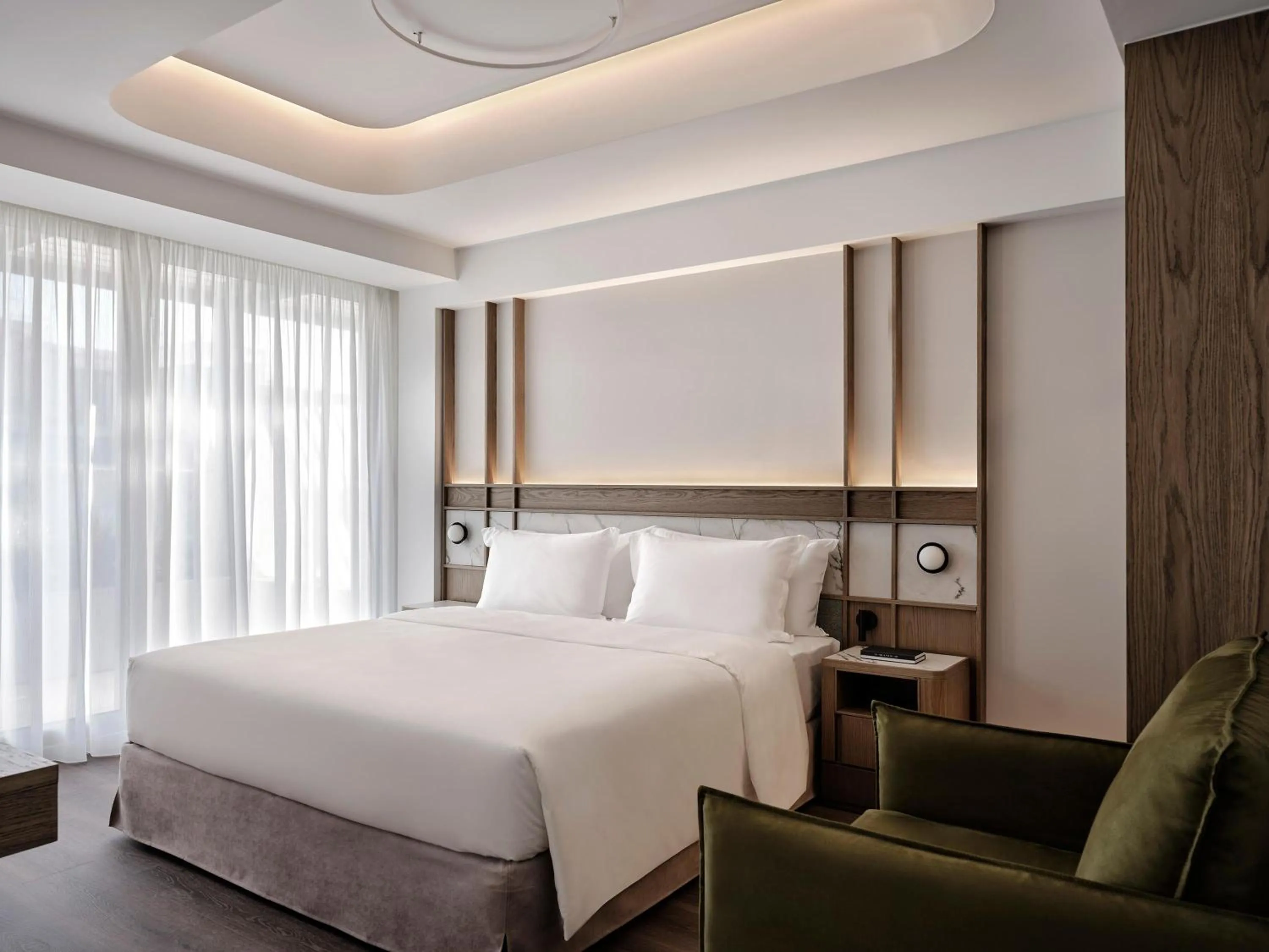 Photo of the whole room, Bed in Electra Rhythm Athens