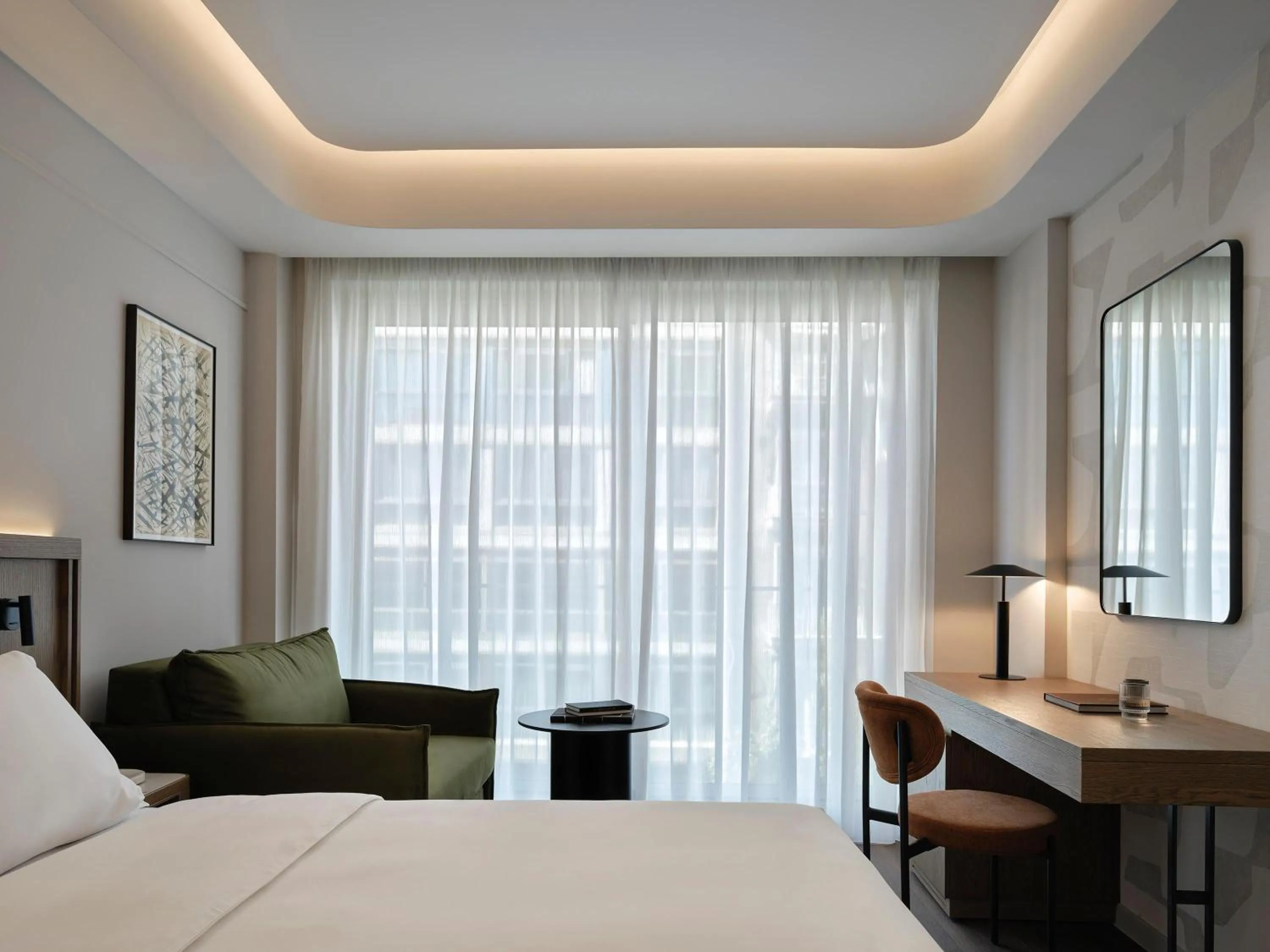 Photo of the whole room, Bed in Electra Rhythm Athens