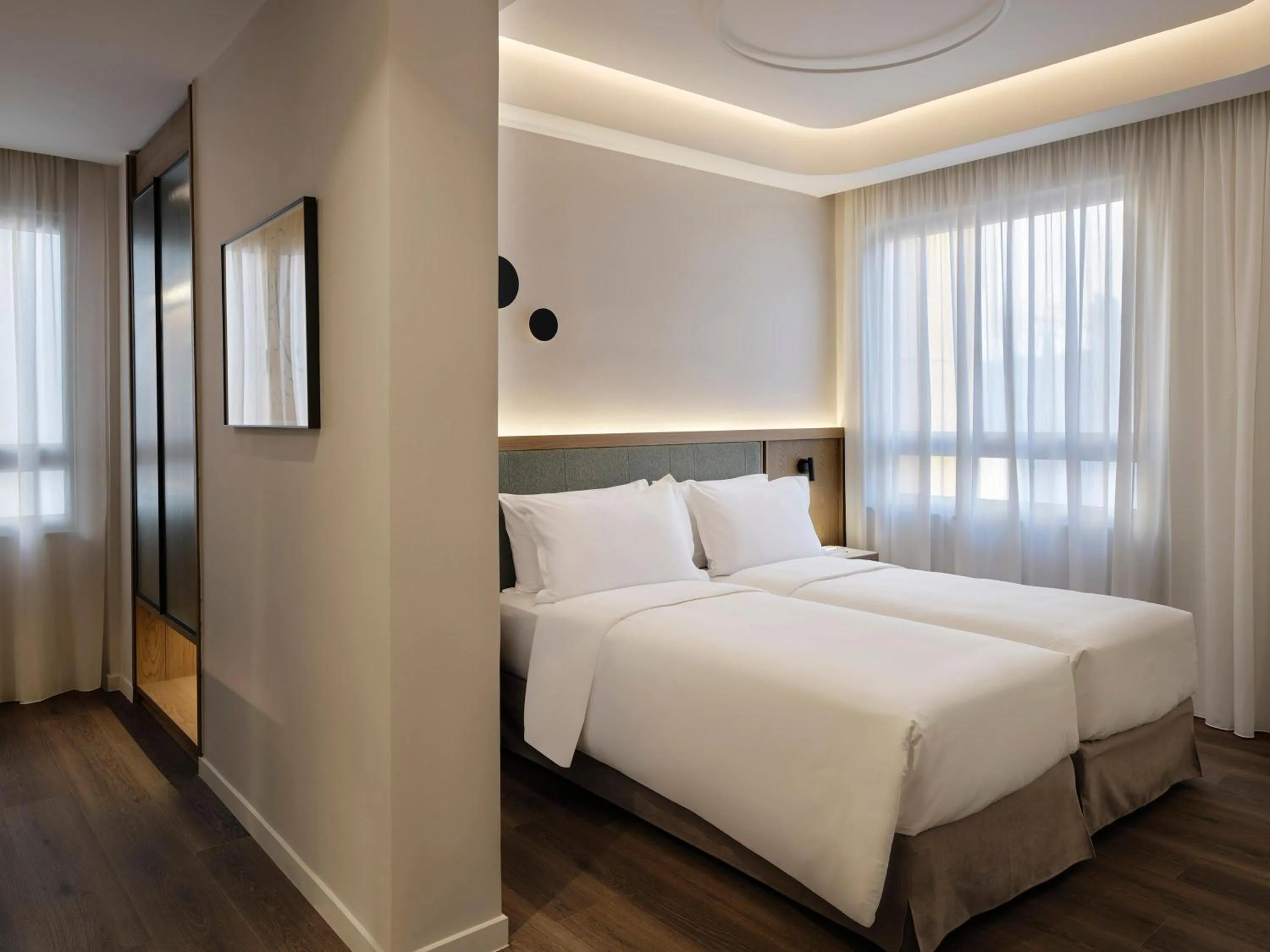 Photo of the whole room, Bed in Electra Rhythm Athens