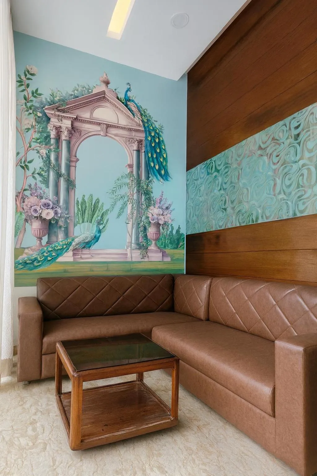 Seating area in Hotel Good Luck by JMD Group