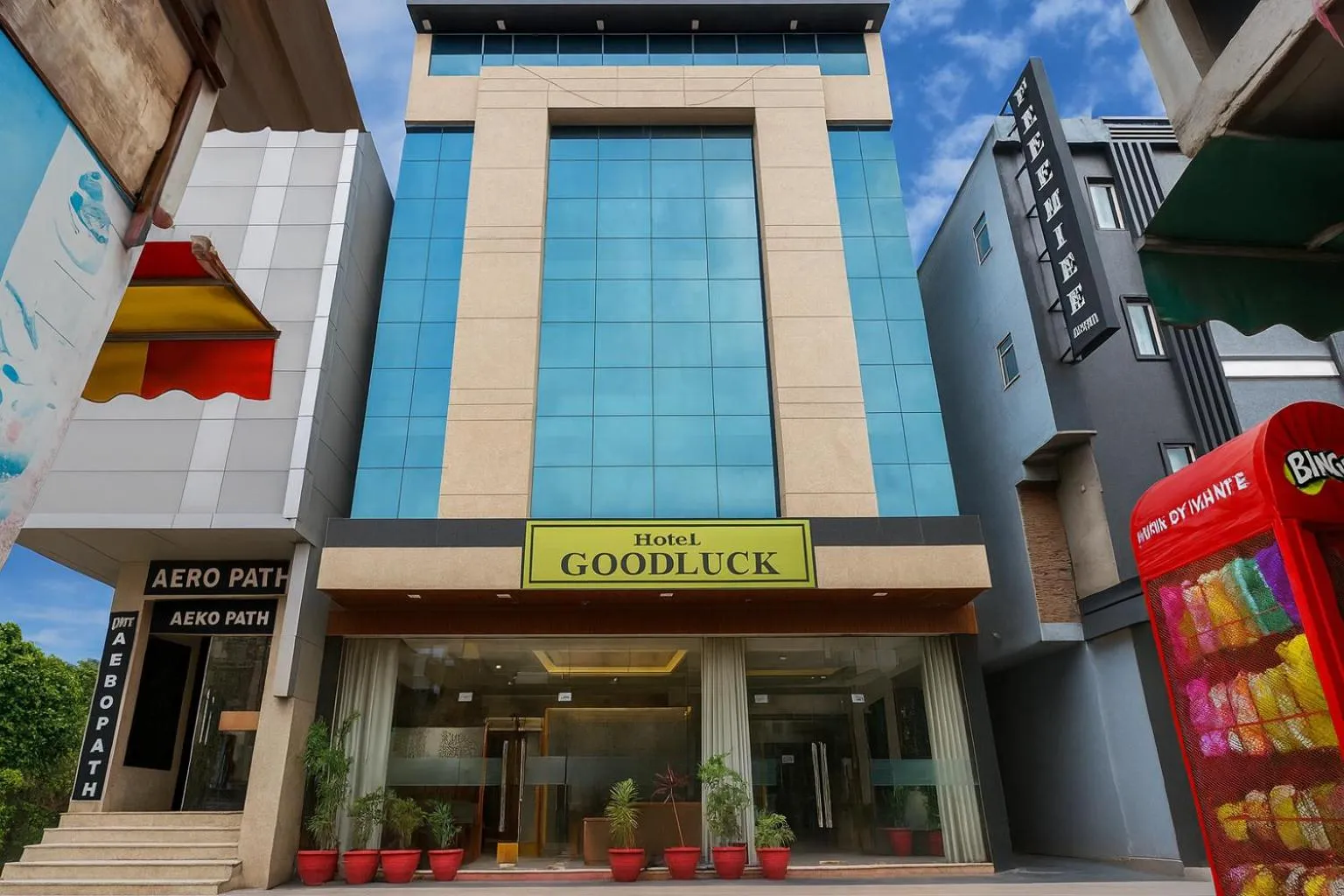 Property building in Hotel Good Luck by JMD Group