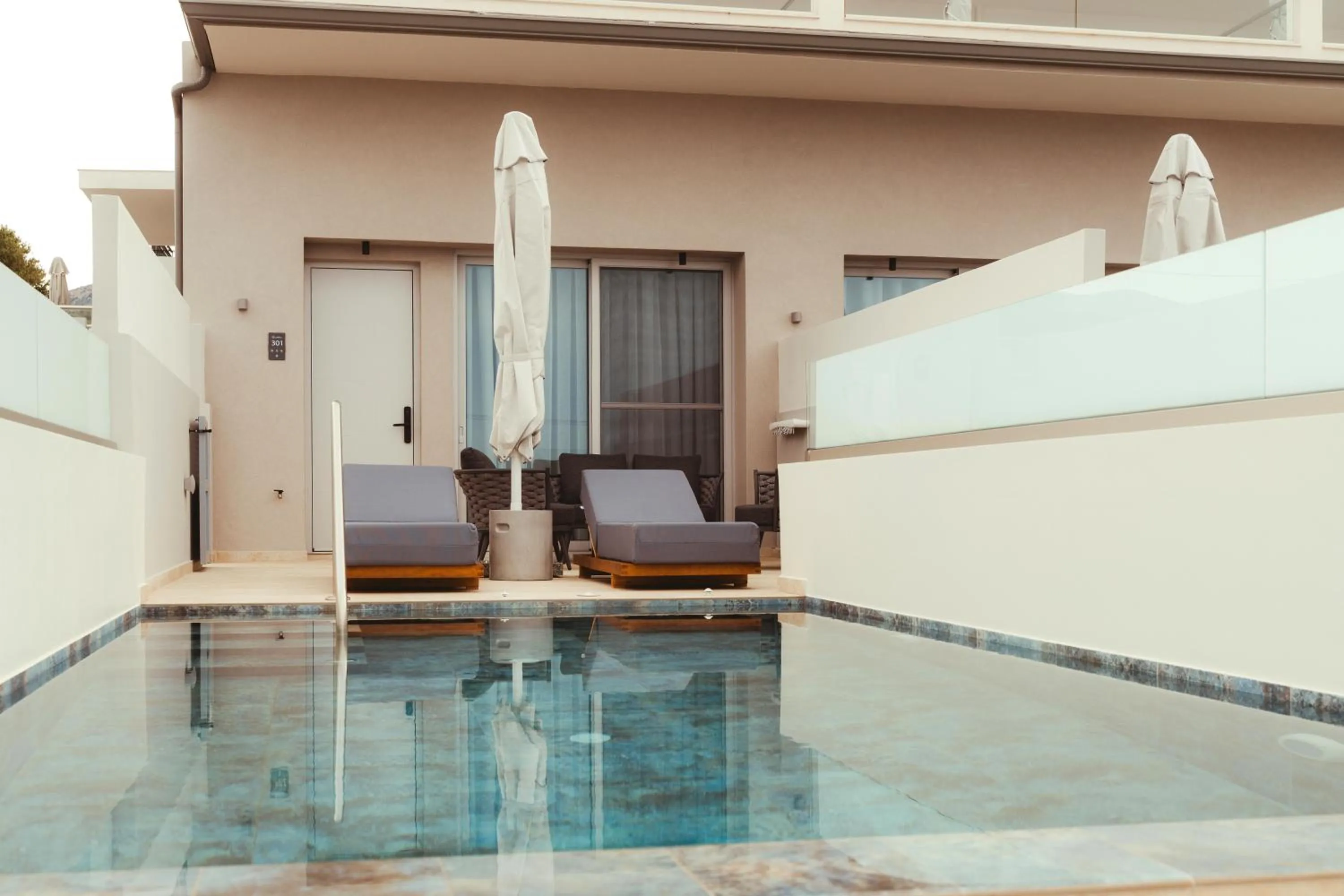 Patio in Limanaki Hotel