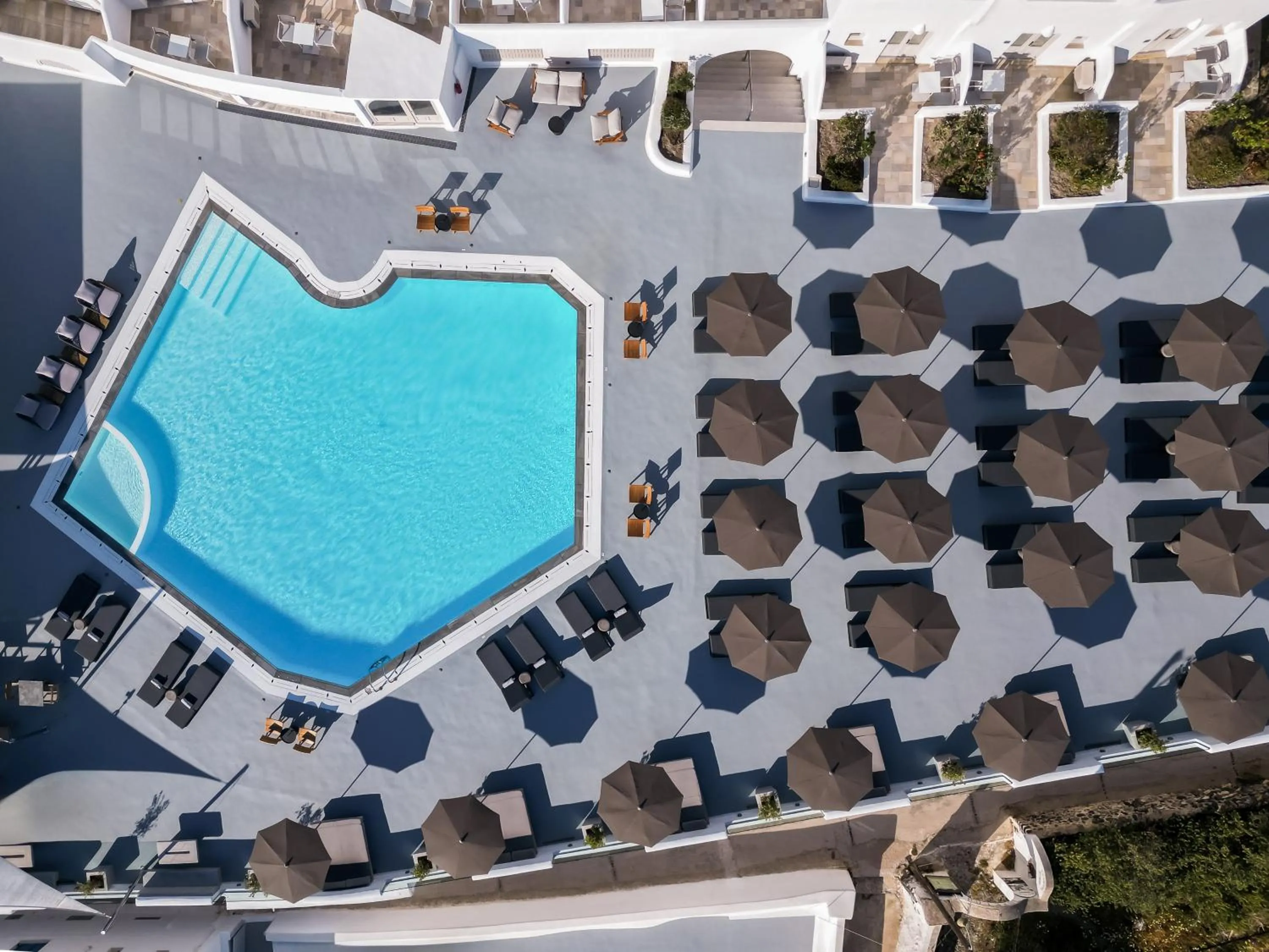 Swimming pool in Santorini Palace