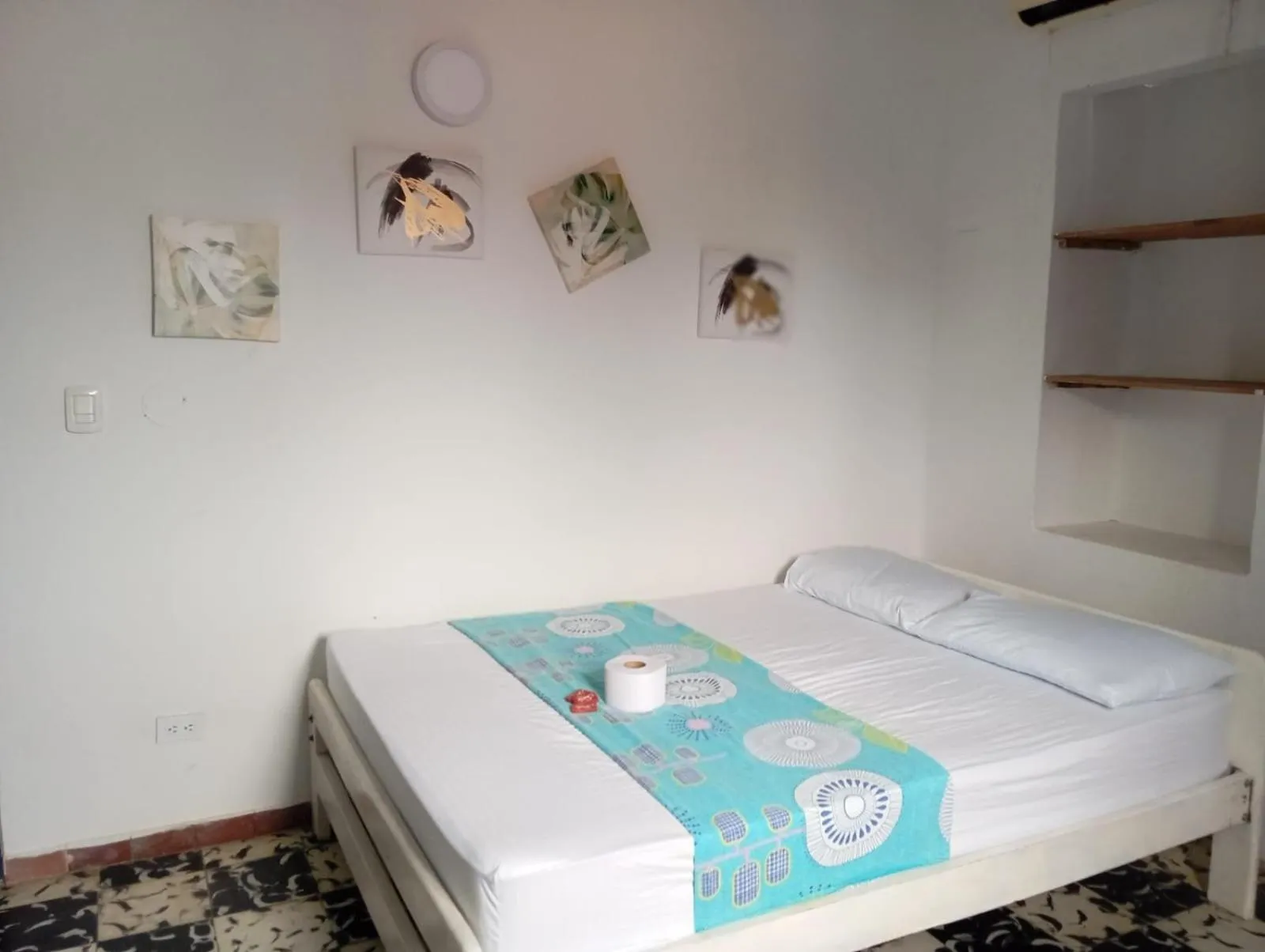 Bed in Hotel Palma Azul Coveñas