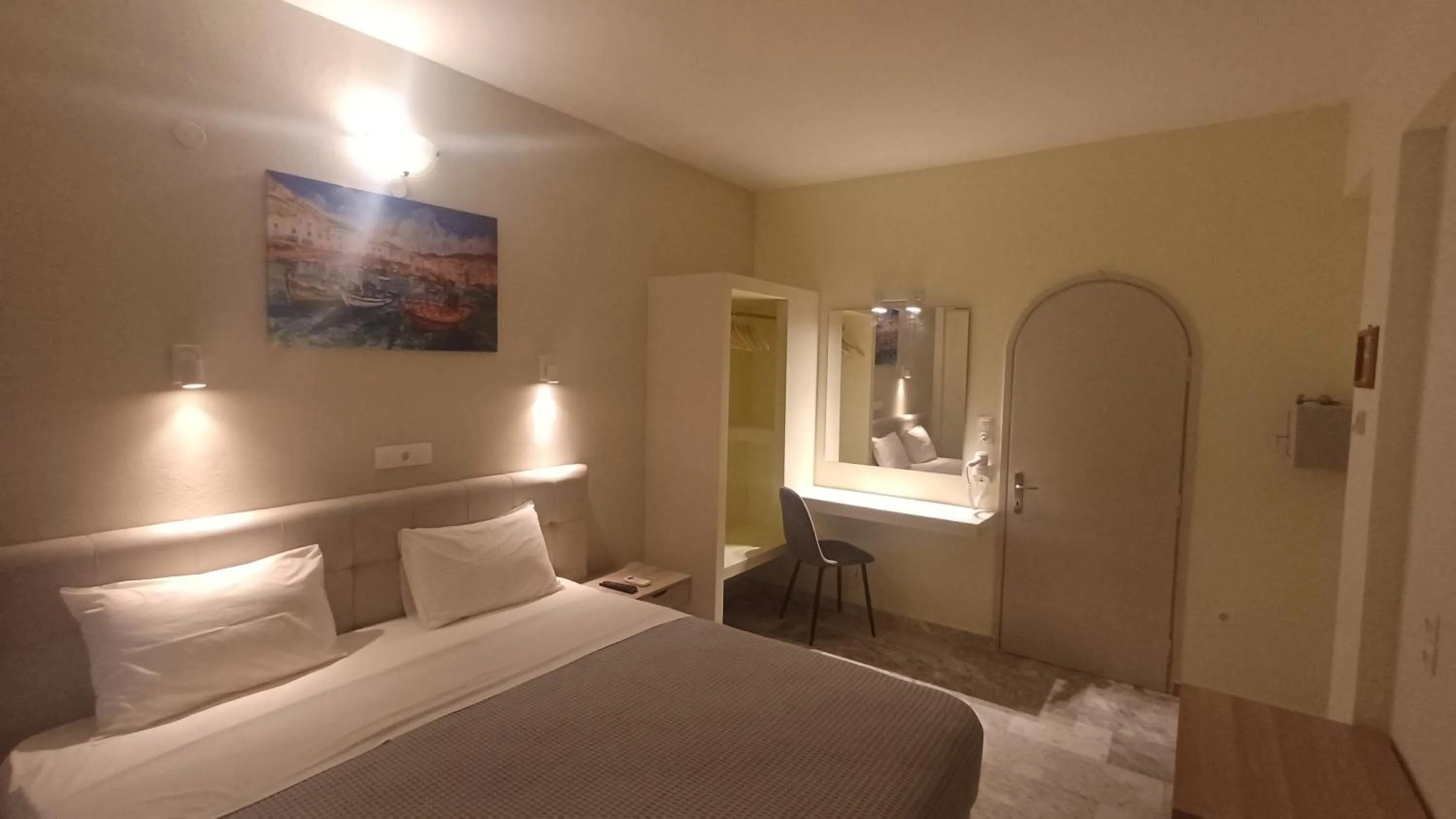 Bed in Villa Kavourakia