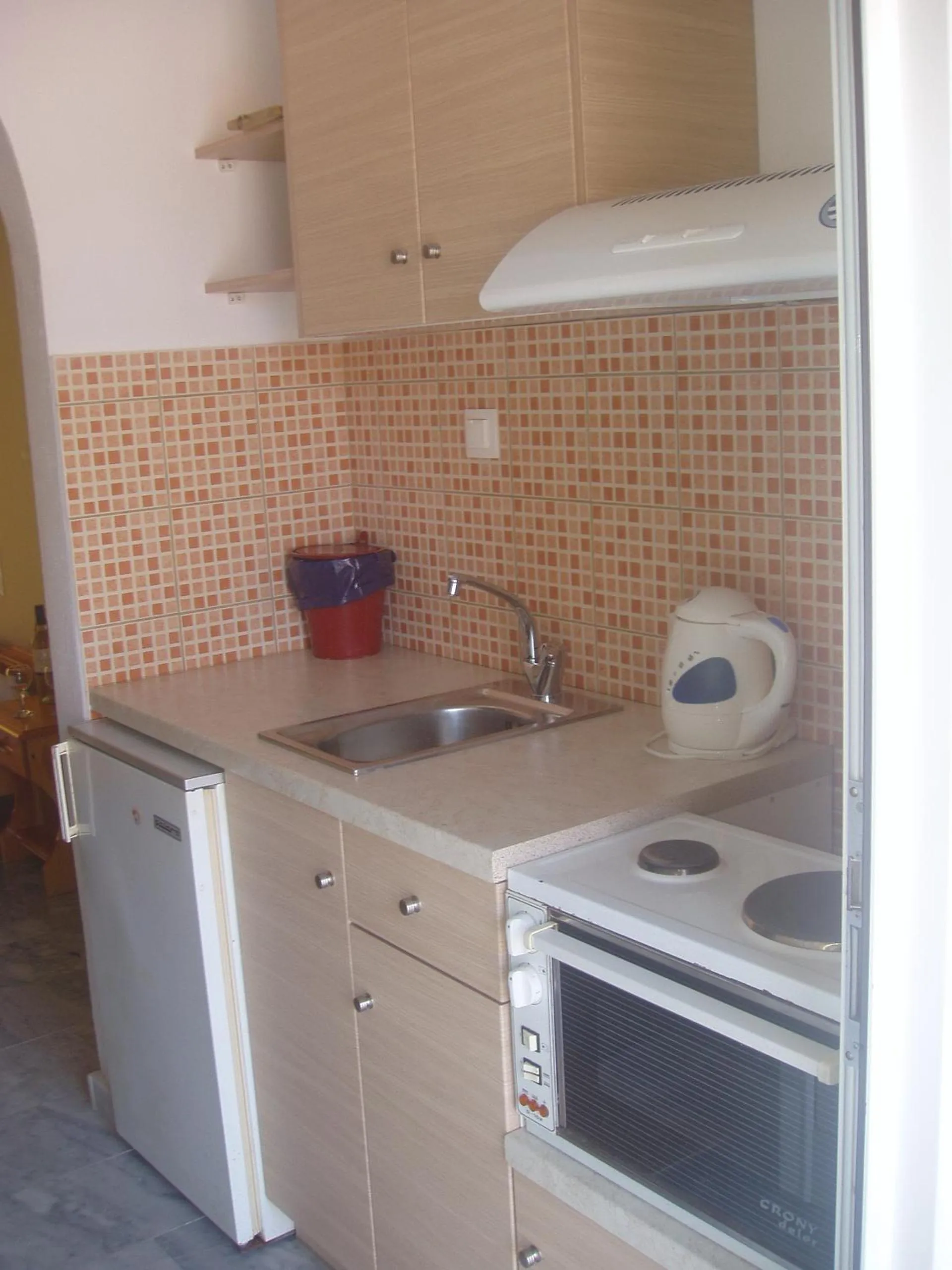 Kitchen or kitchenette in Villa Kavourakia