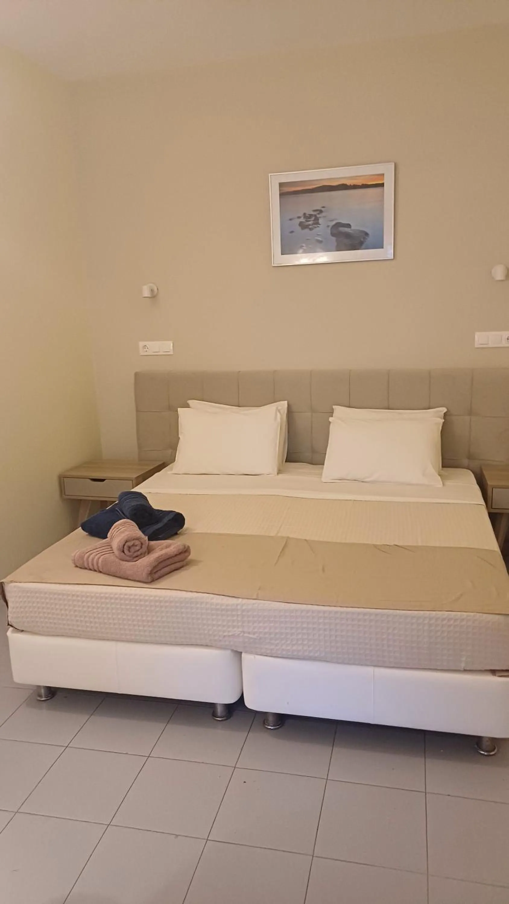 Bed in Villa Kavourakia