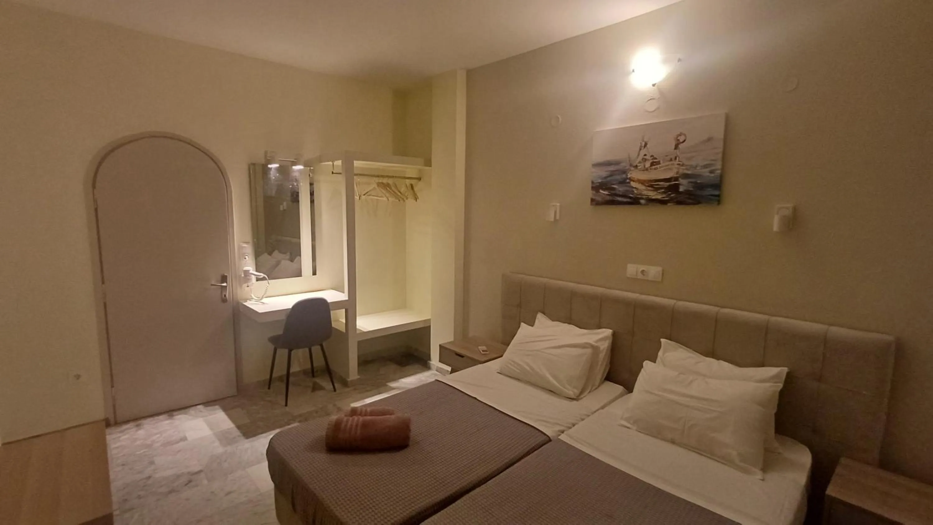 Bed in Villa Kavourakia