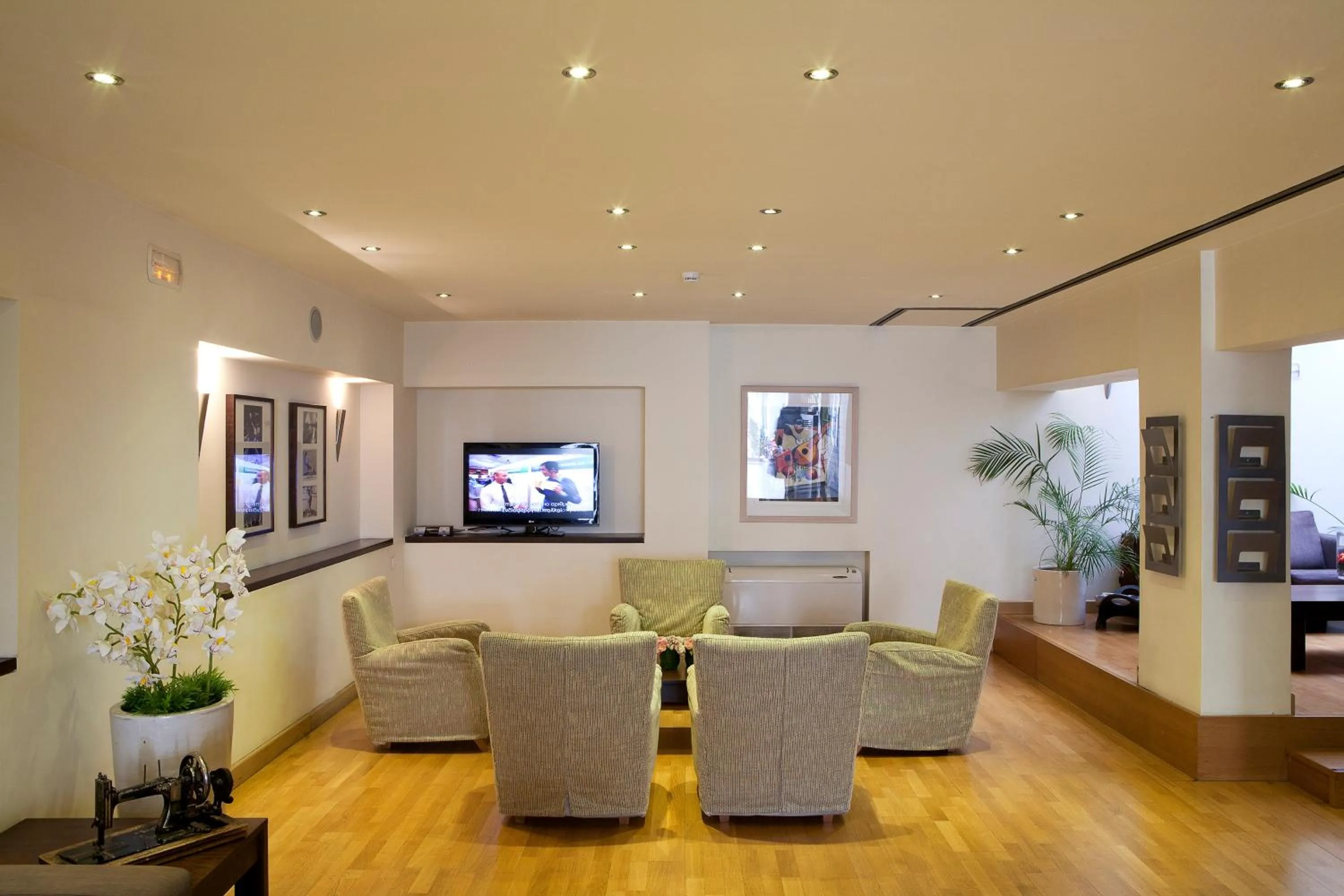 Seating area in Hermes Hotel