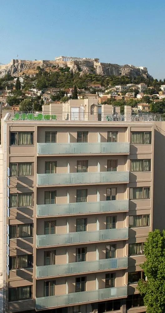 Facade/entrance in Plaka Hotel