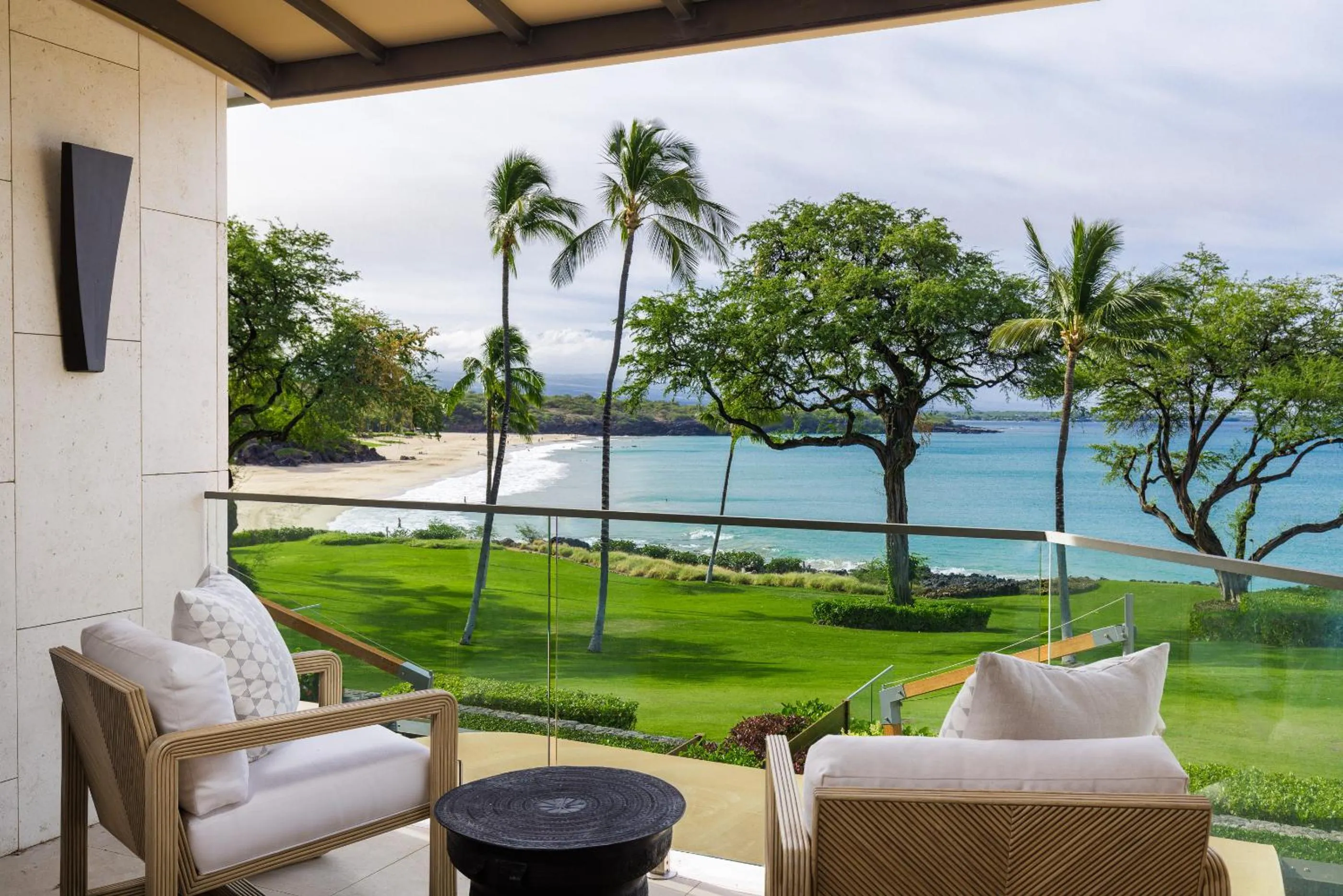Patio in Hapuna Beach Residences Condo - Luxury Redefined - Oceanfront
