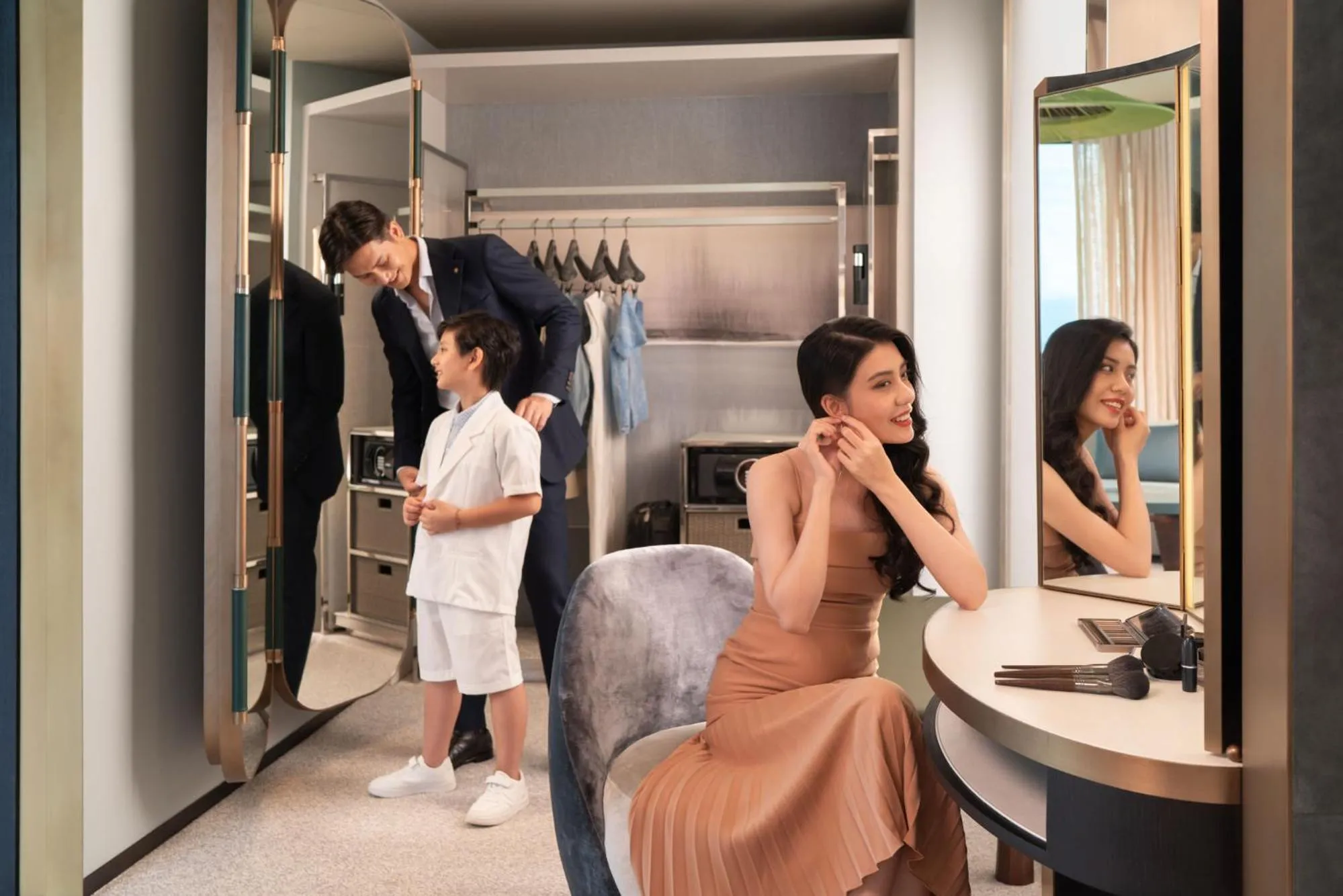 Family in New World Hoiana Beach Resort