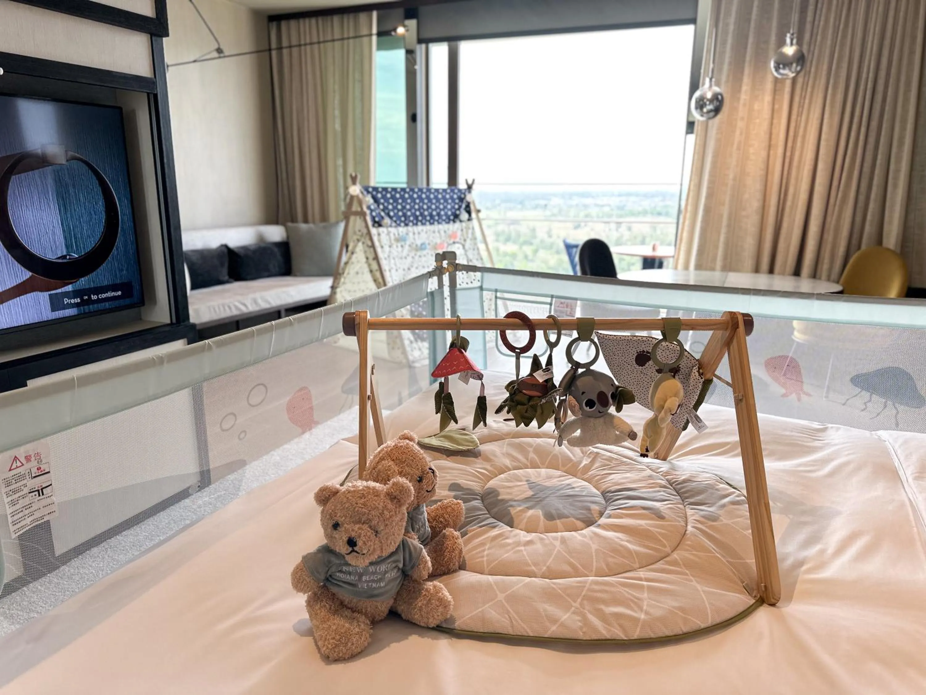 Bed in New World Hoiana Beach Resort