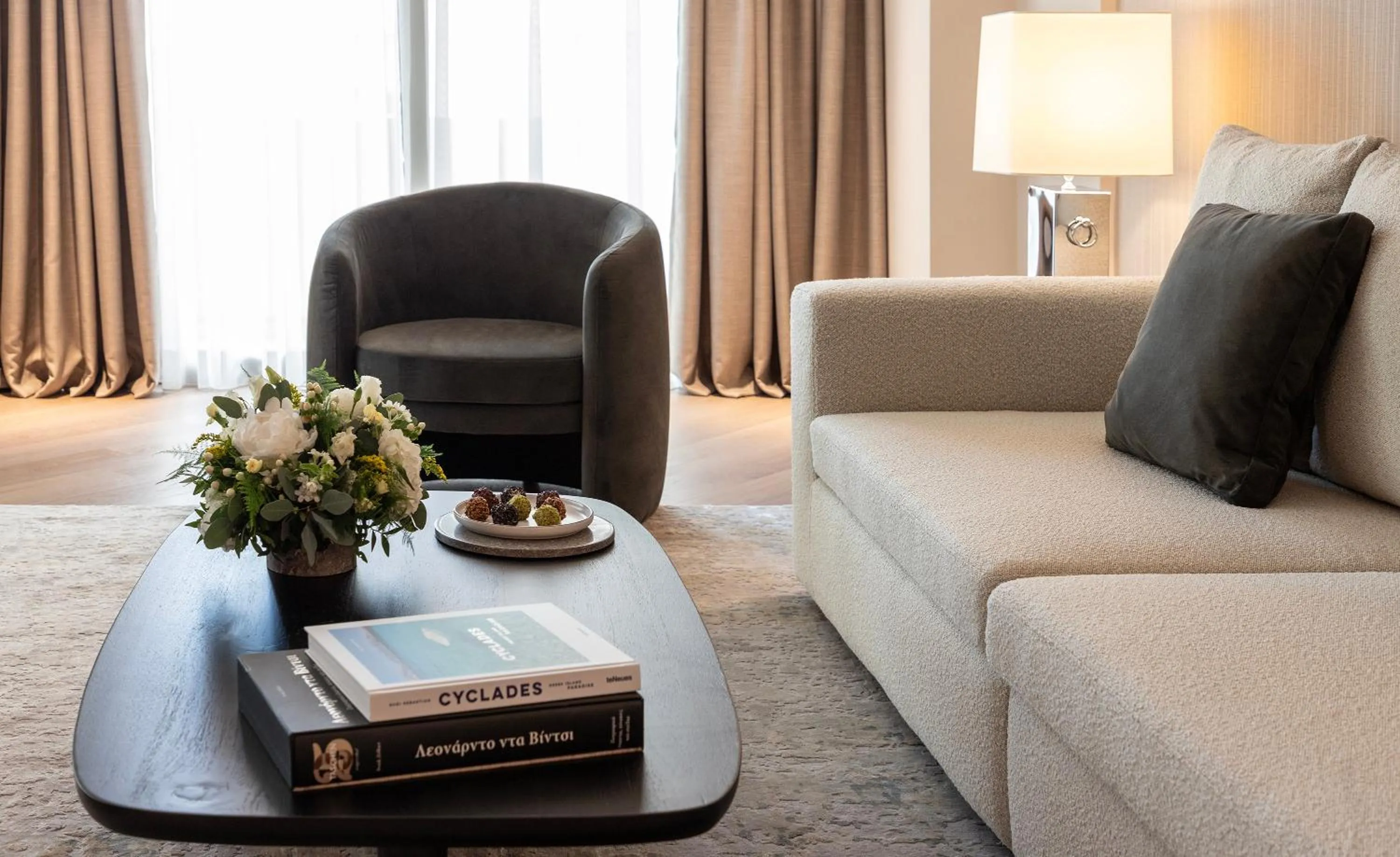 Living room in NJV Athens Plaza