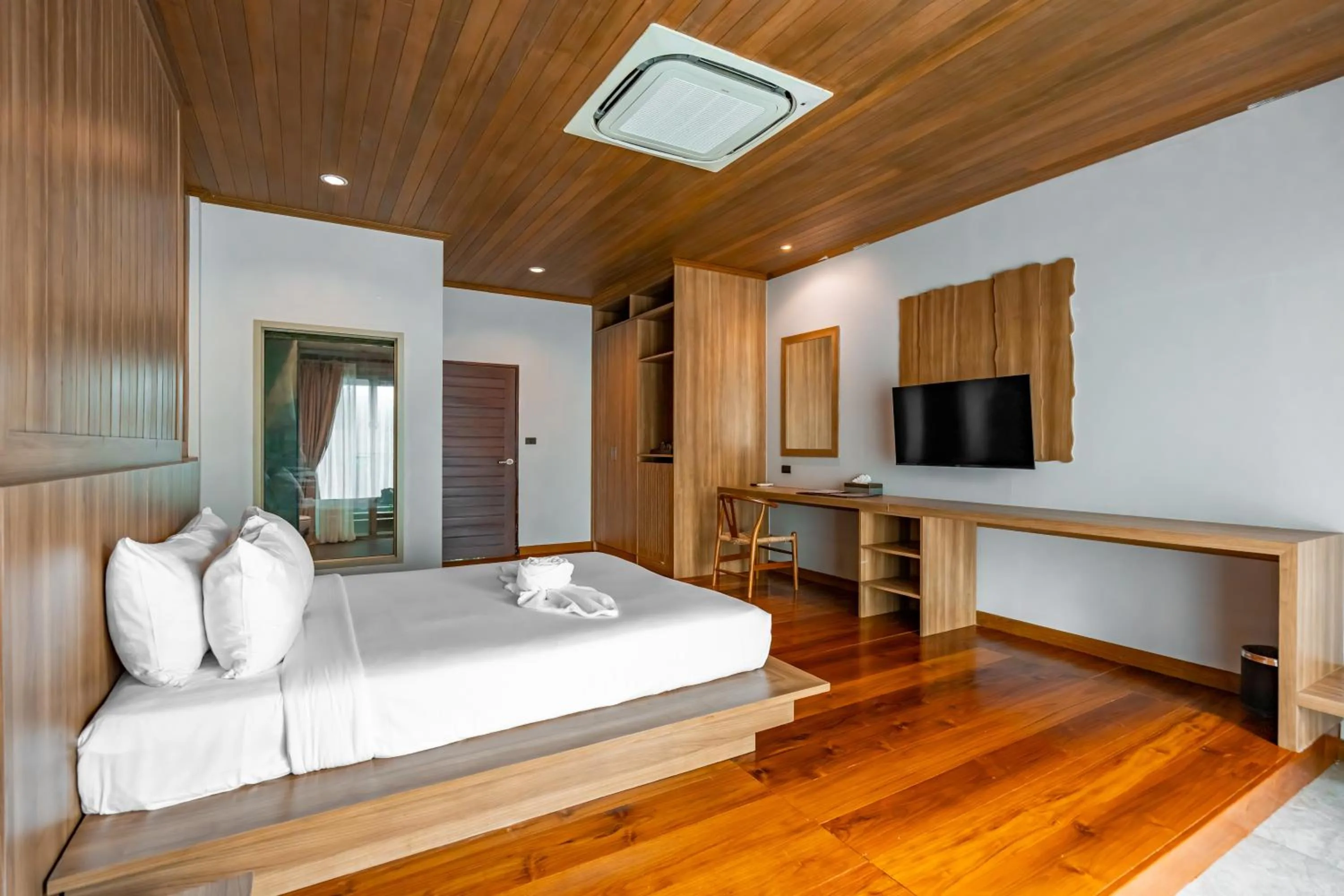 Bed in Malabar Pool Villa Phuket