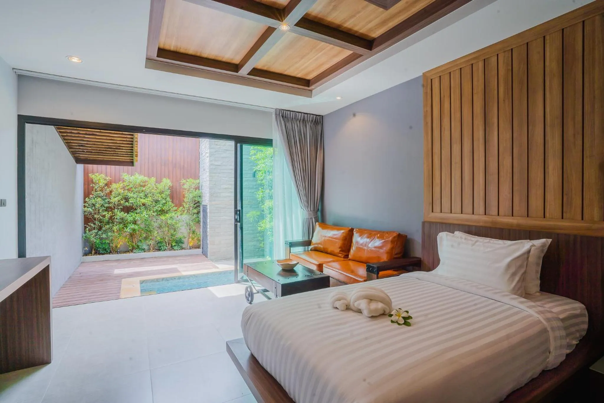 Seating area, Bed in Malabar Pool Villa Phuket