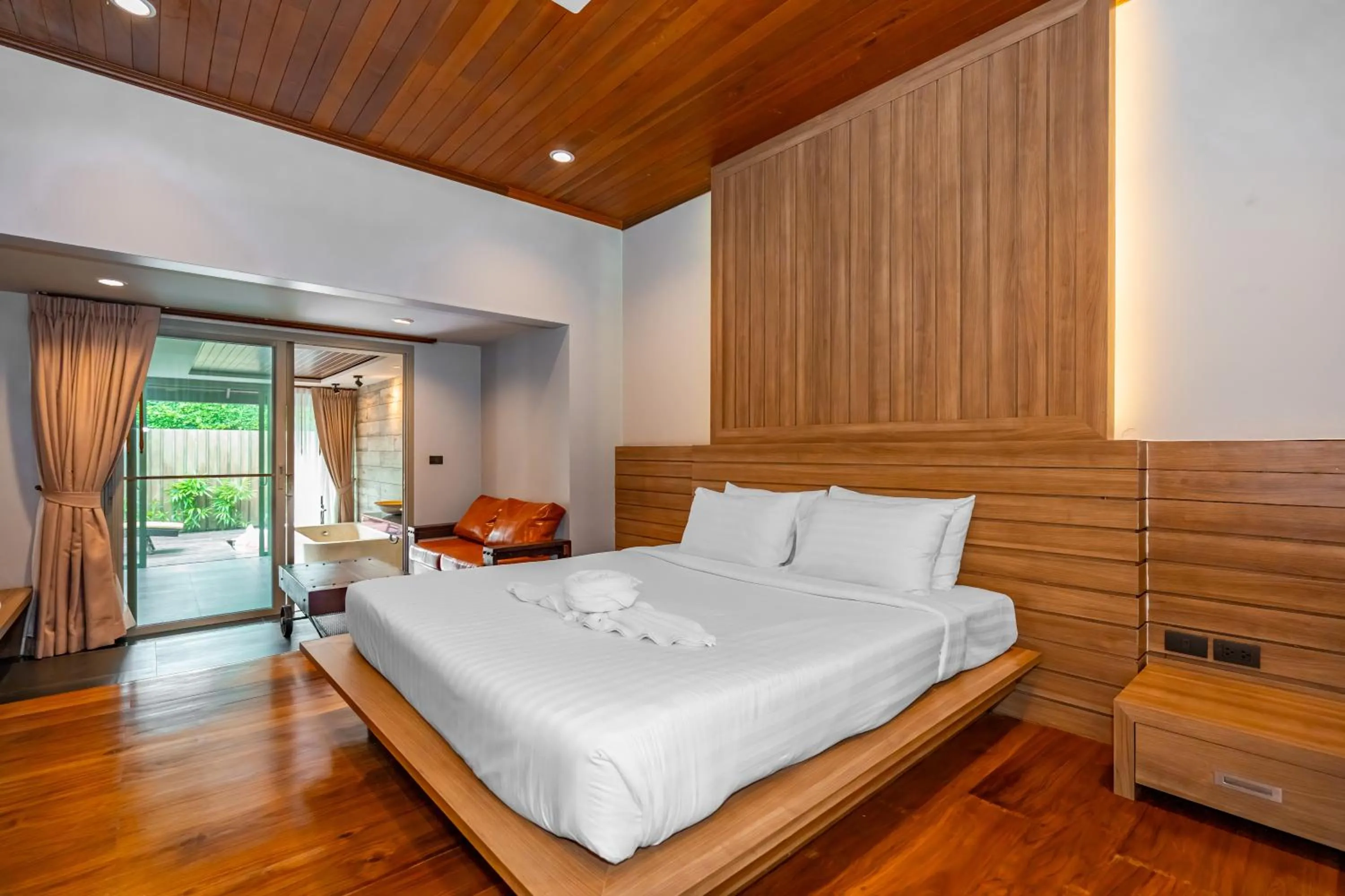 Bed in Malabar Pool Villa Phuket