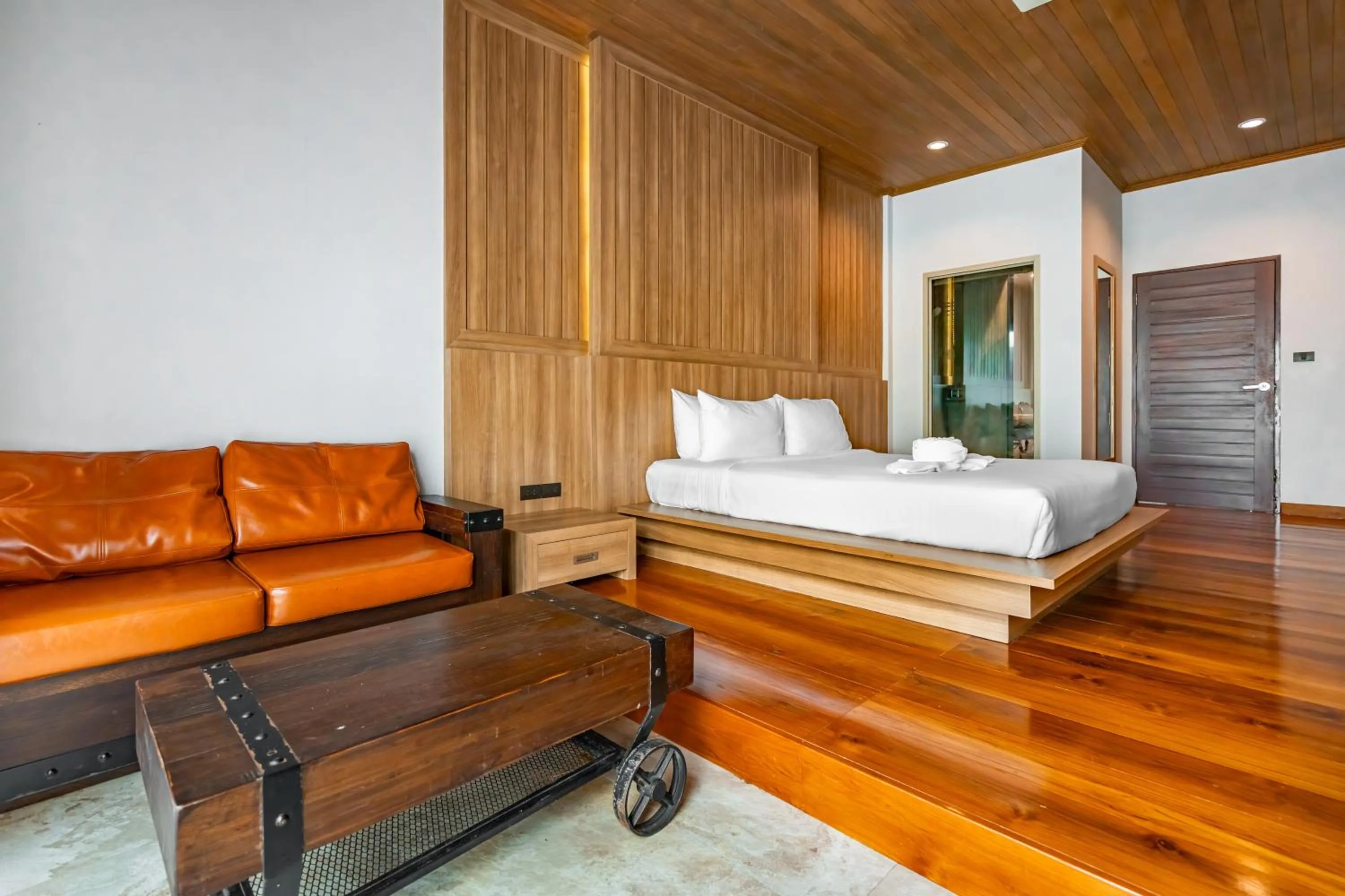 Seating area, Bed in Malabar Pool Villa Phuket