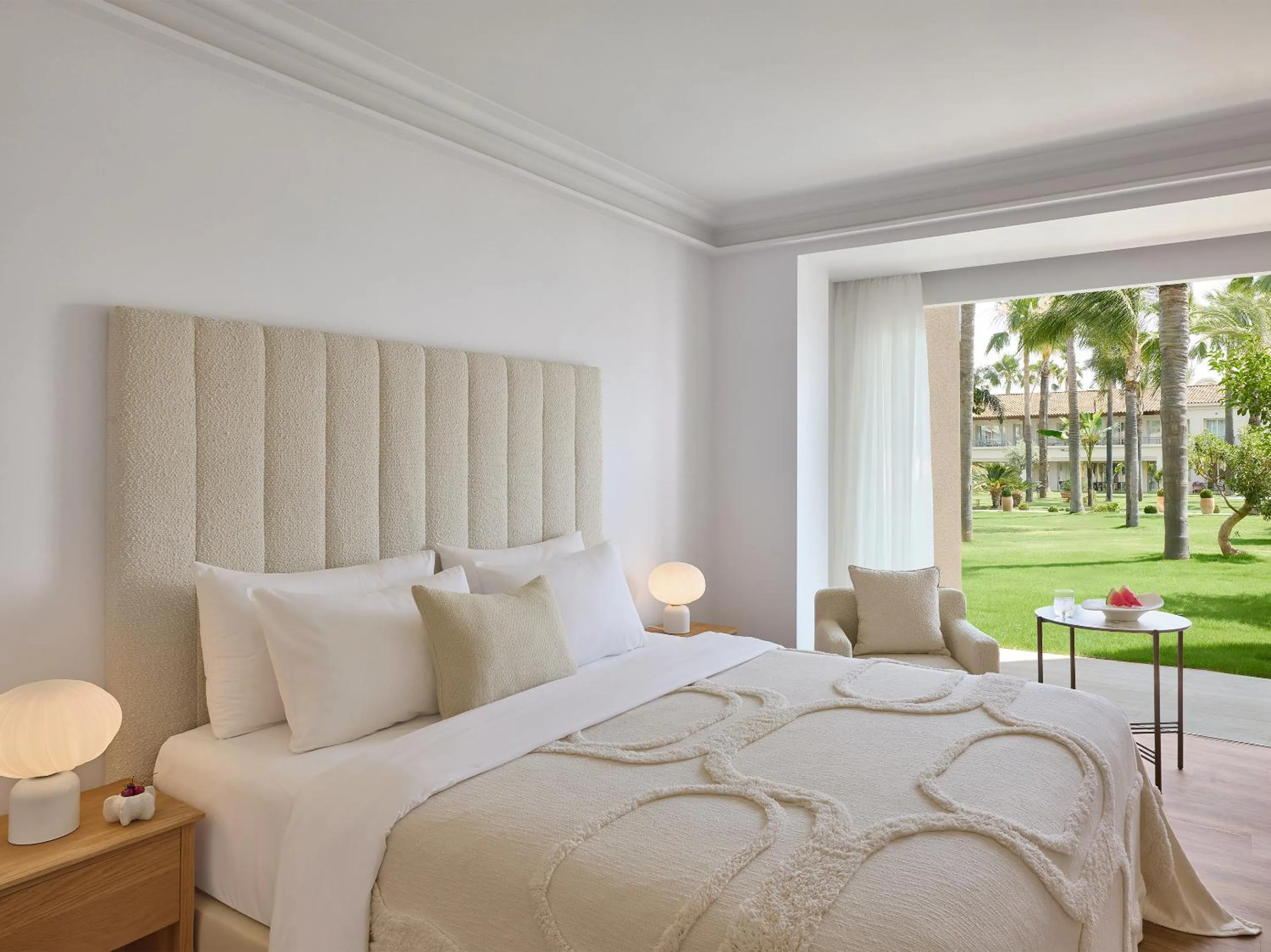 Bed in Grecotel Filoxenia