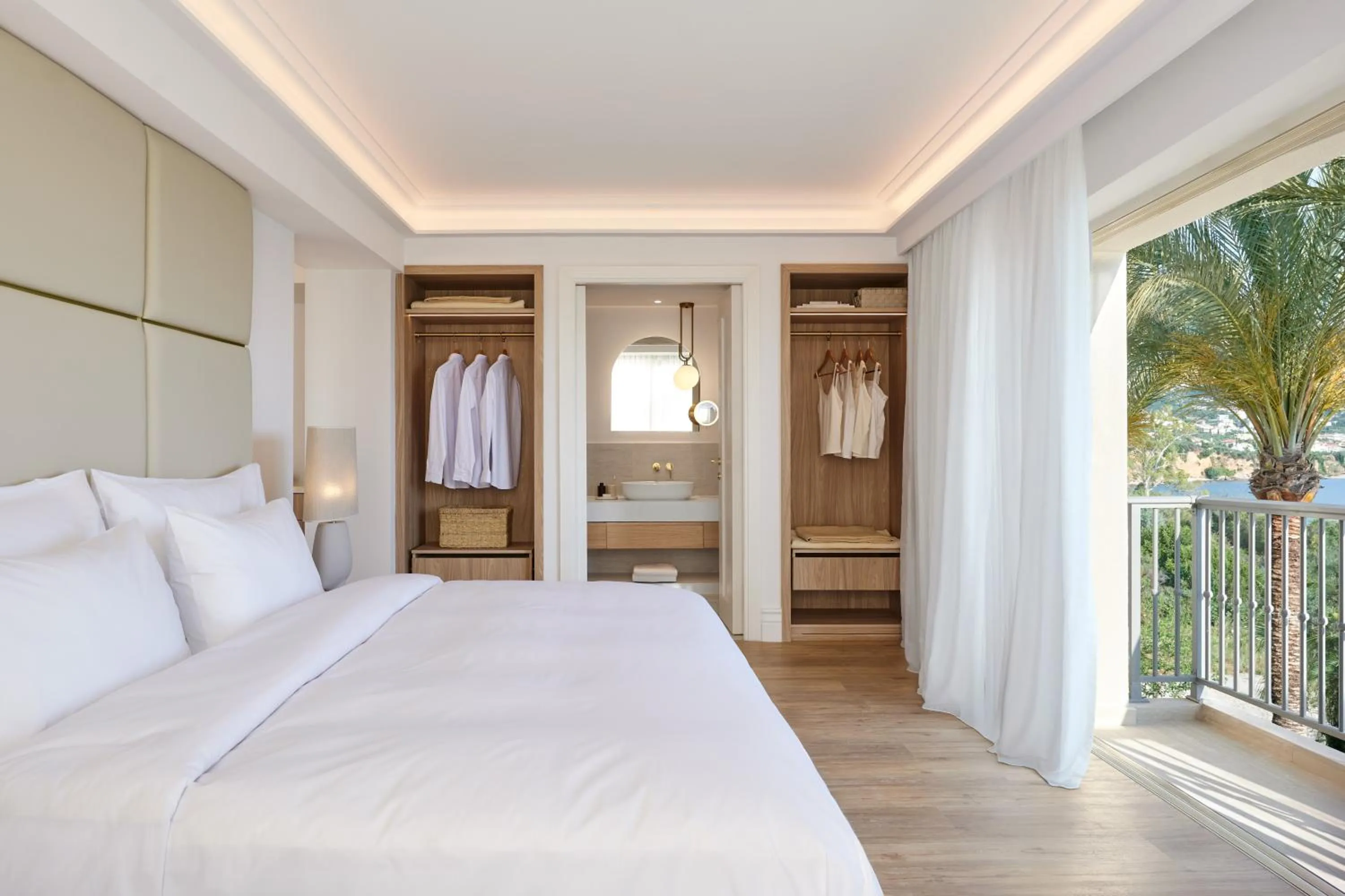 Bed in Grecotel Filoxenia