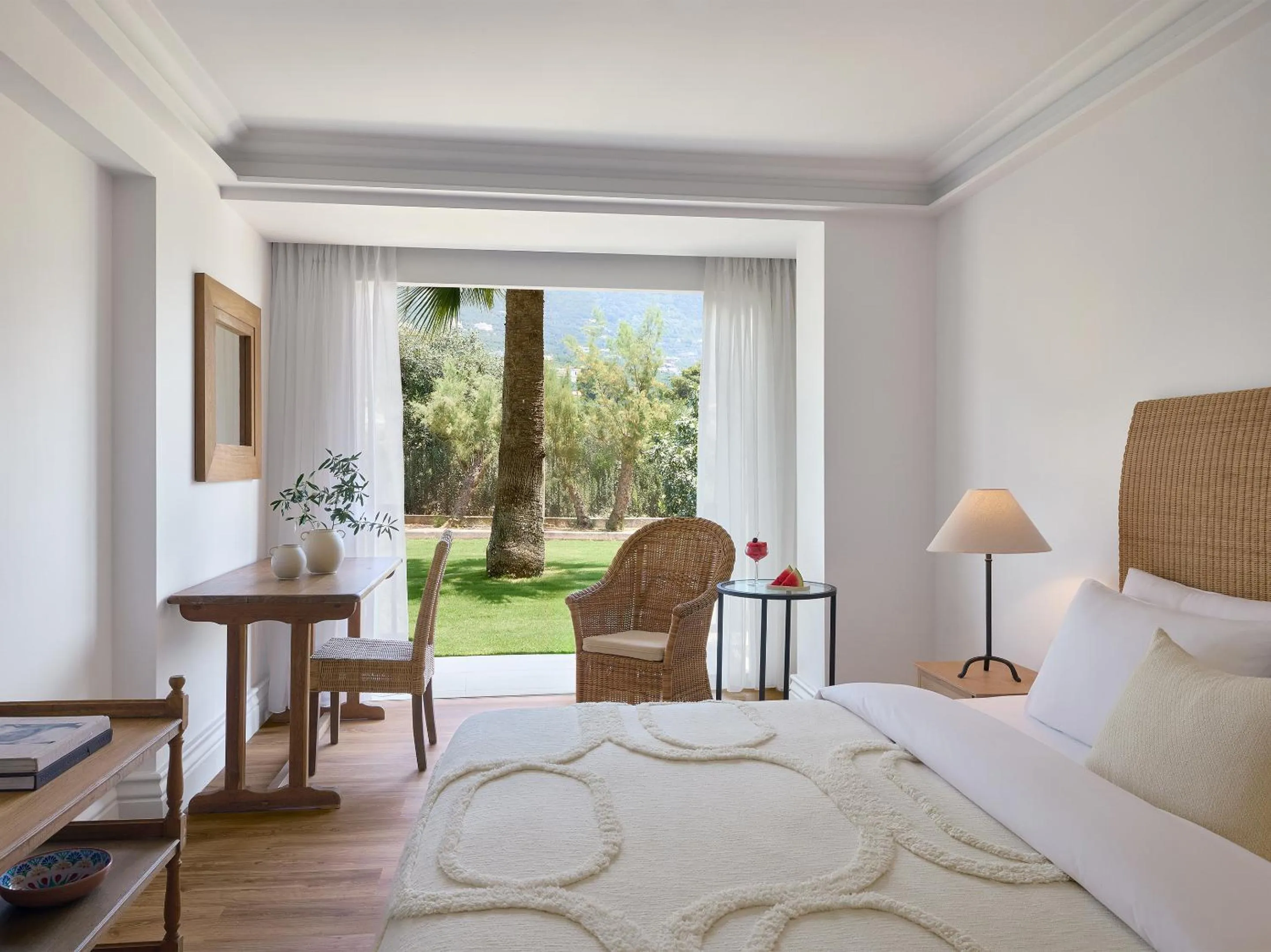 Bed in Grecotel Filoxenia