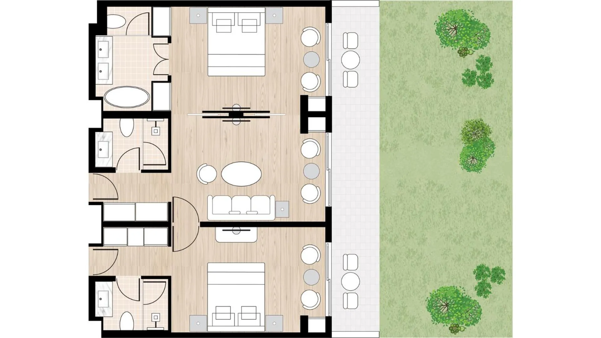 Floor plan in Grecotel Filoxenia