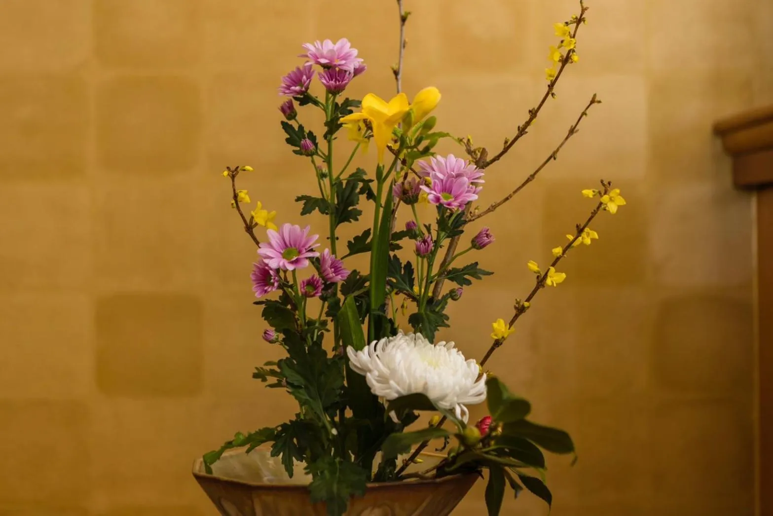 Decorative detail in Japanese Onsen Ryokan Kohakuen