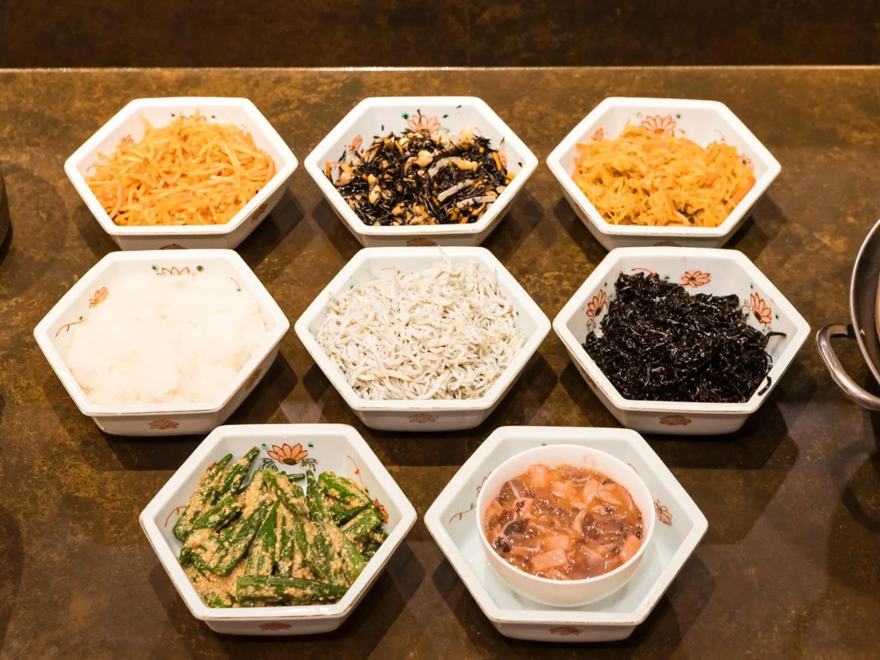 Food and drinks in Japanese Onsen Ryokan Kohakuen