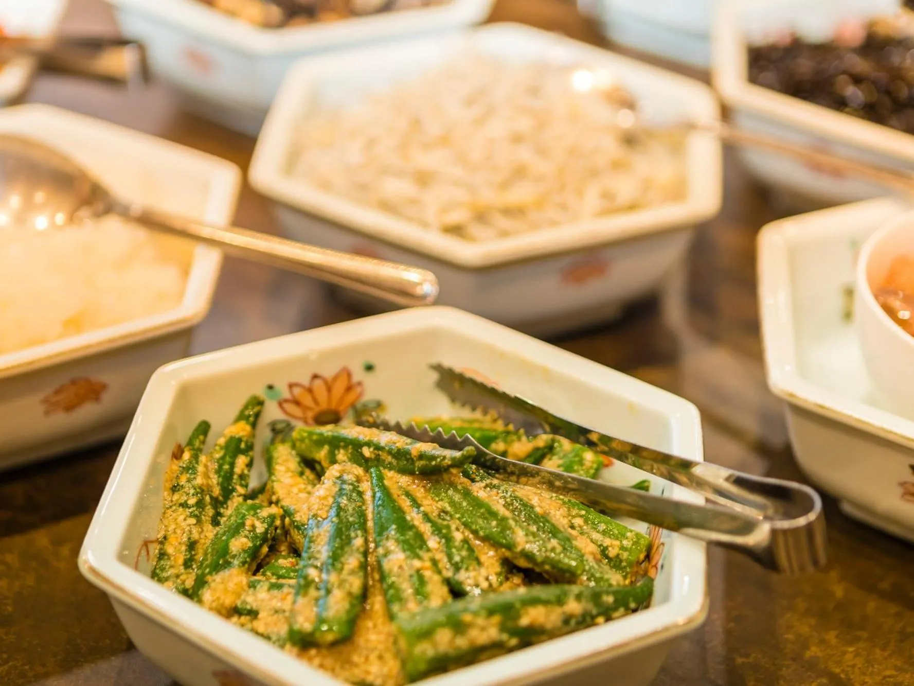 Food and drinks in Japanese Onsen Ryokan Kohakuen