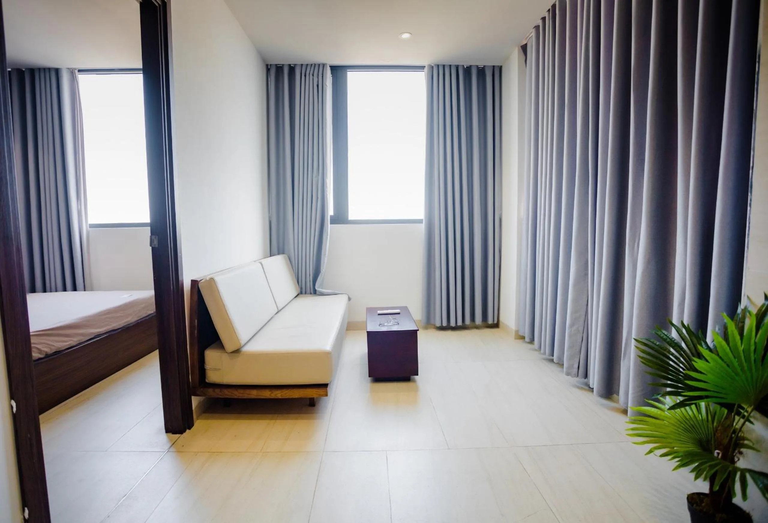 Bed in Stockholm Apartment