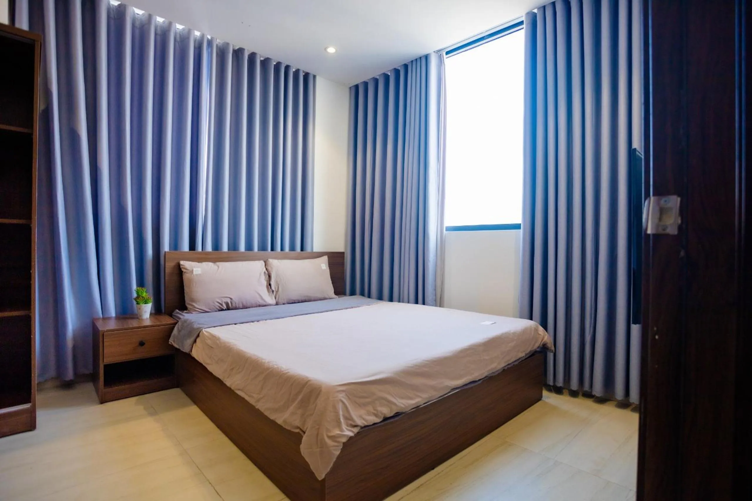 Bed in Stockholm Apartment