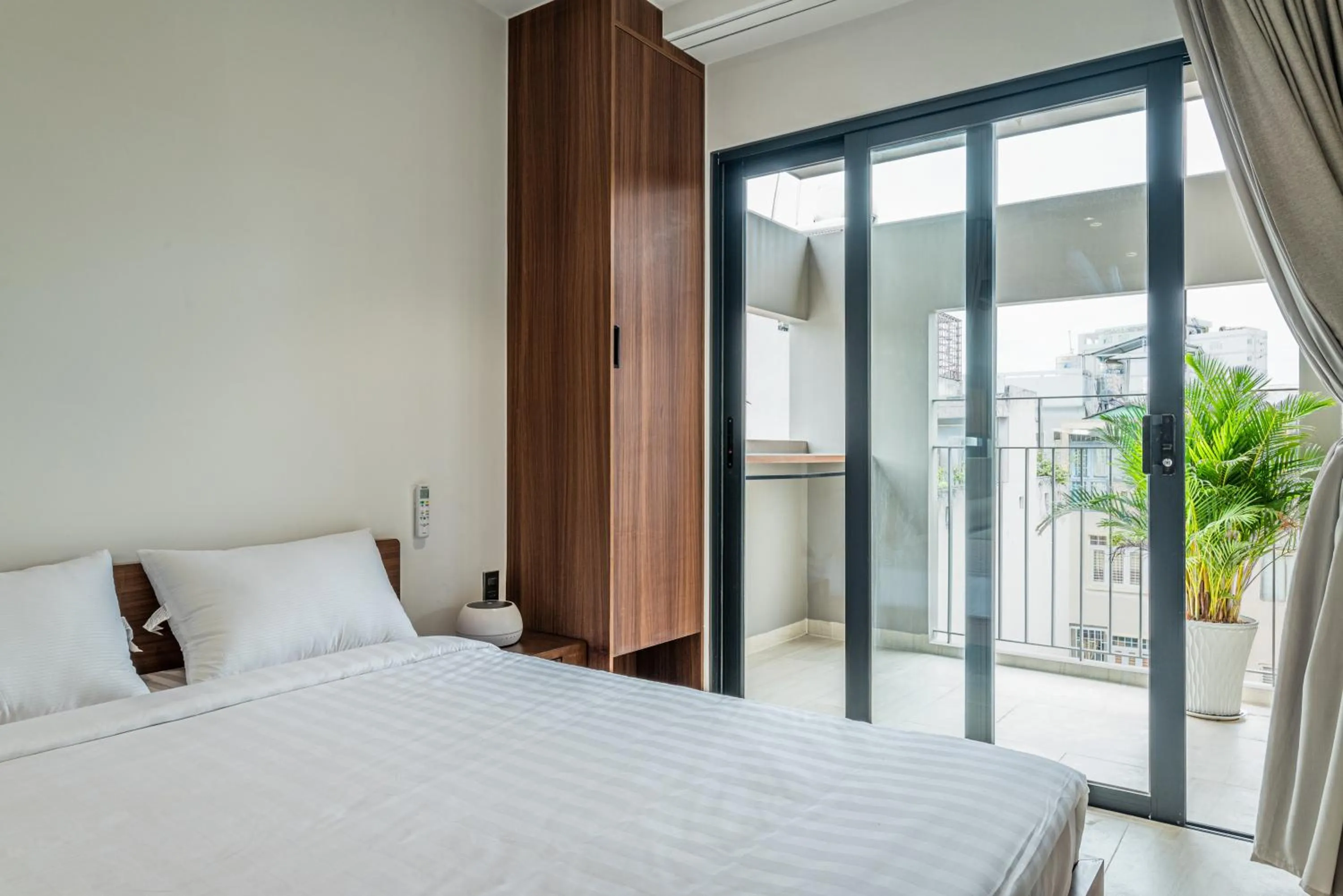 Bed in Stockholm Apartment