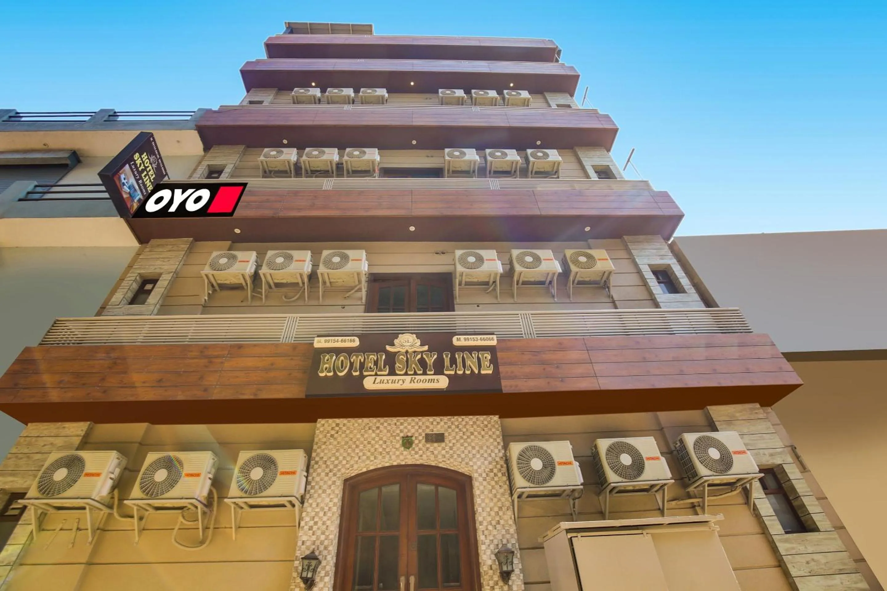 Facade/entrance in Hotel O Sky Line